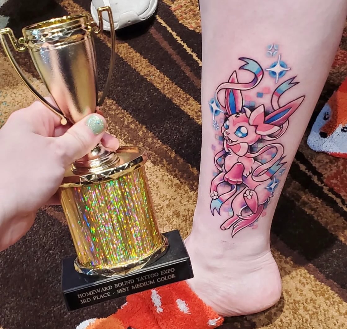 Tattoo by @inkbyjordi — dotwork, anime