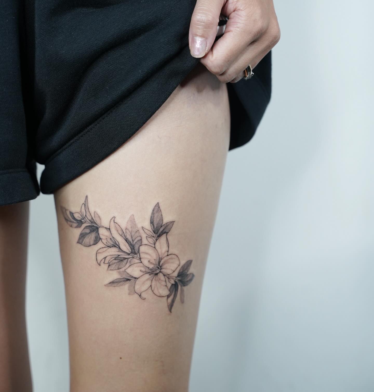 Tattoo by @emmaleetattoo — black_and_grey