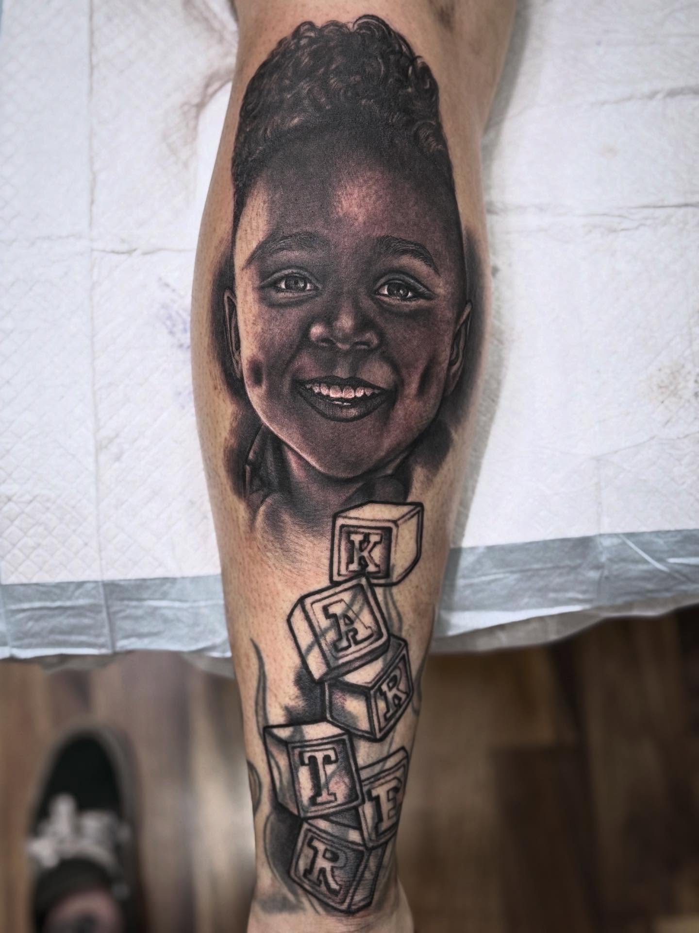 Tattoo by @shesarudemisfit — realism, black_and_grey