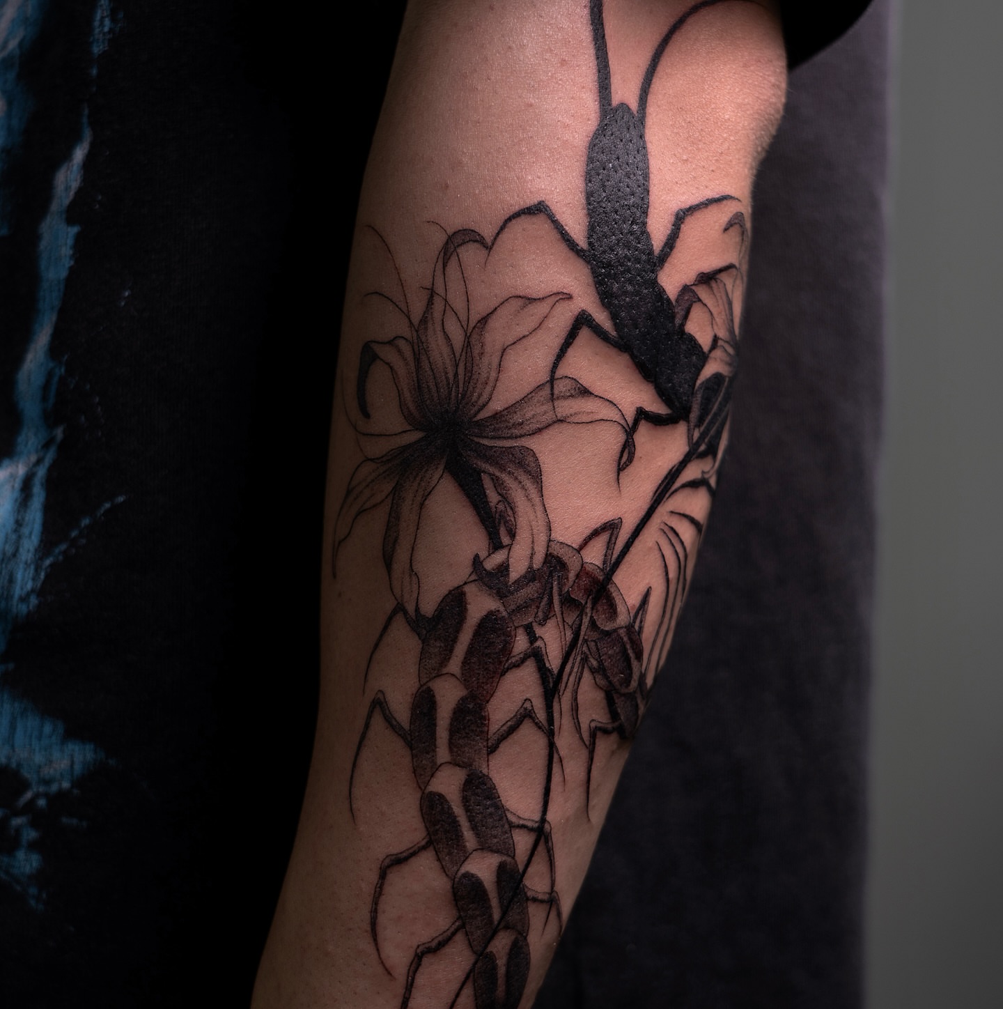 Tattoo by @grimsaintt — black_and_grey, realism
