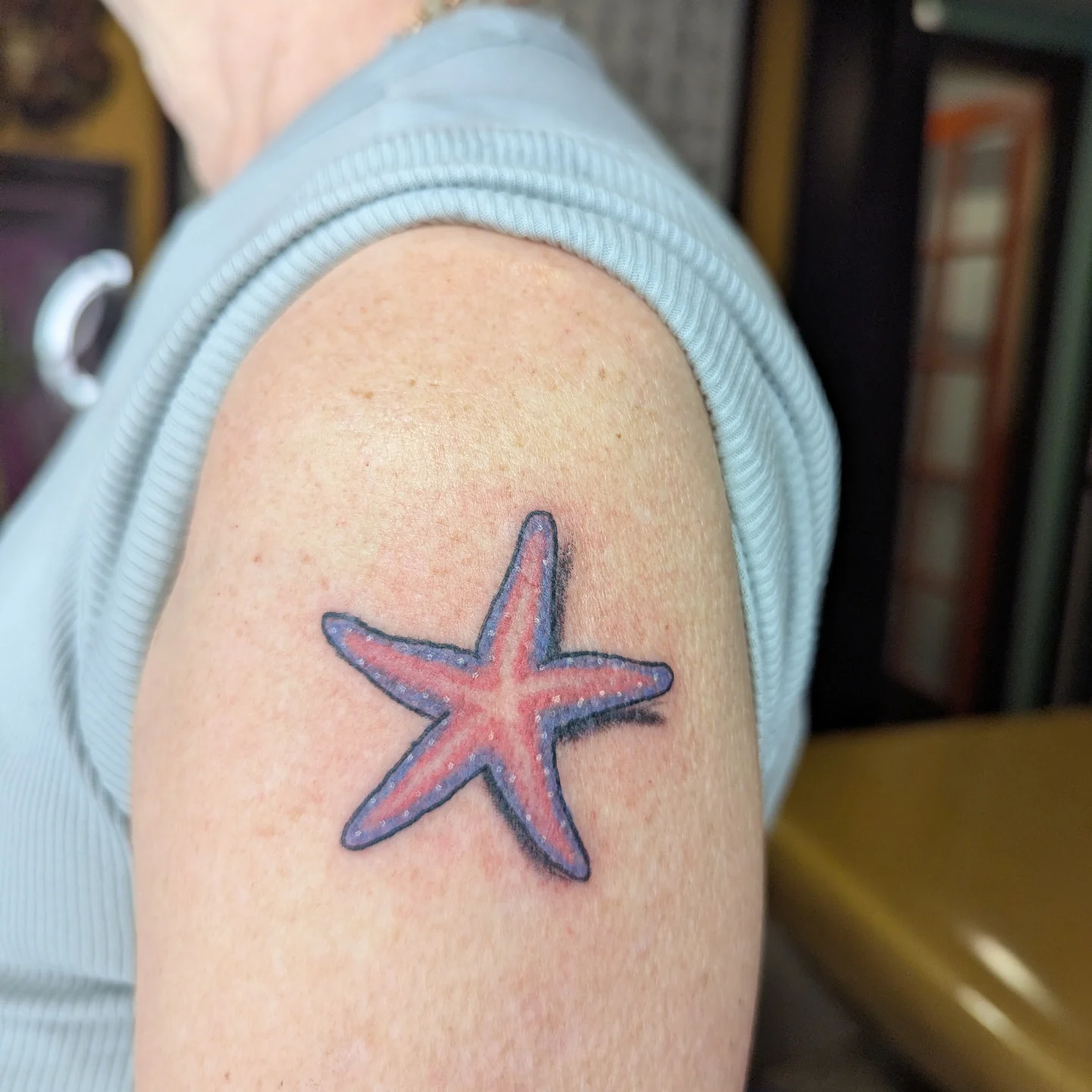 Tattoo by @bardtattoos — dotwork