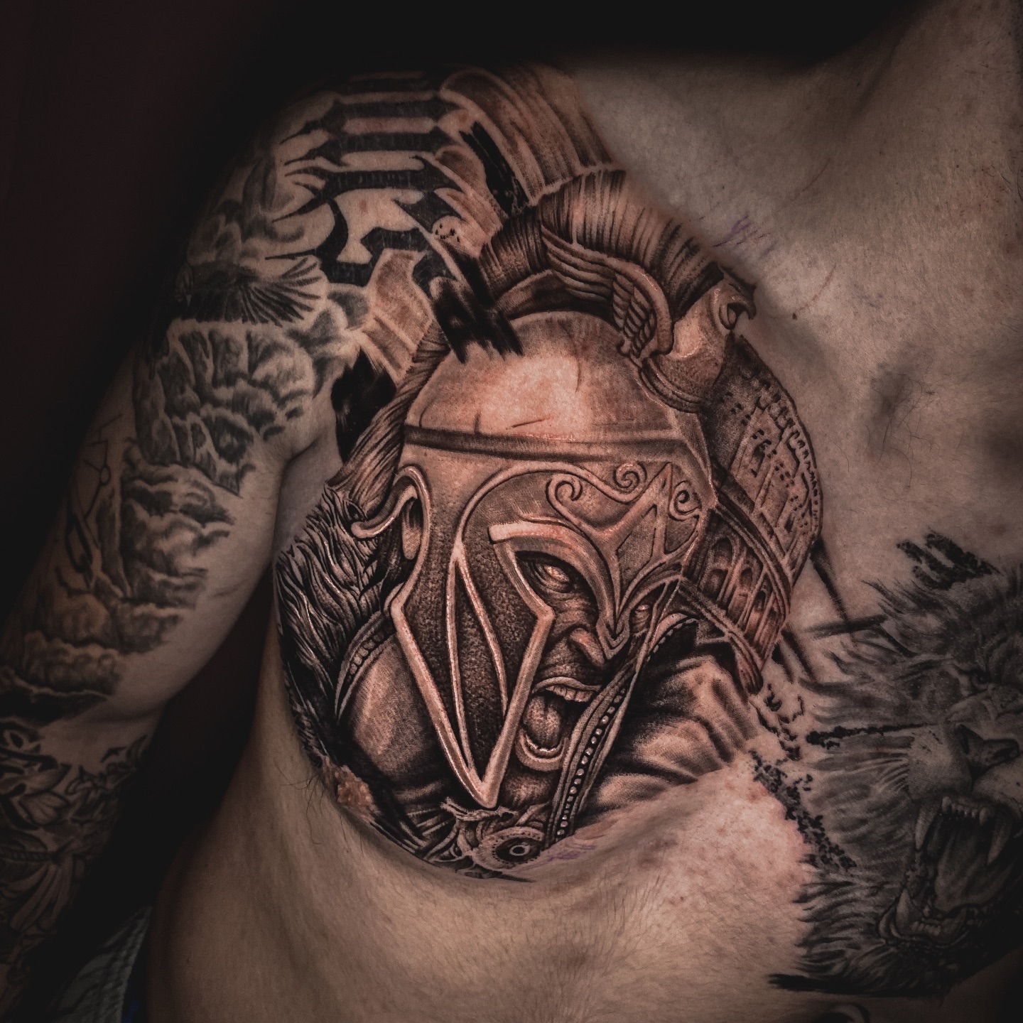 Tattoo by @yin.ttt — black_and_grey