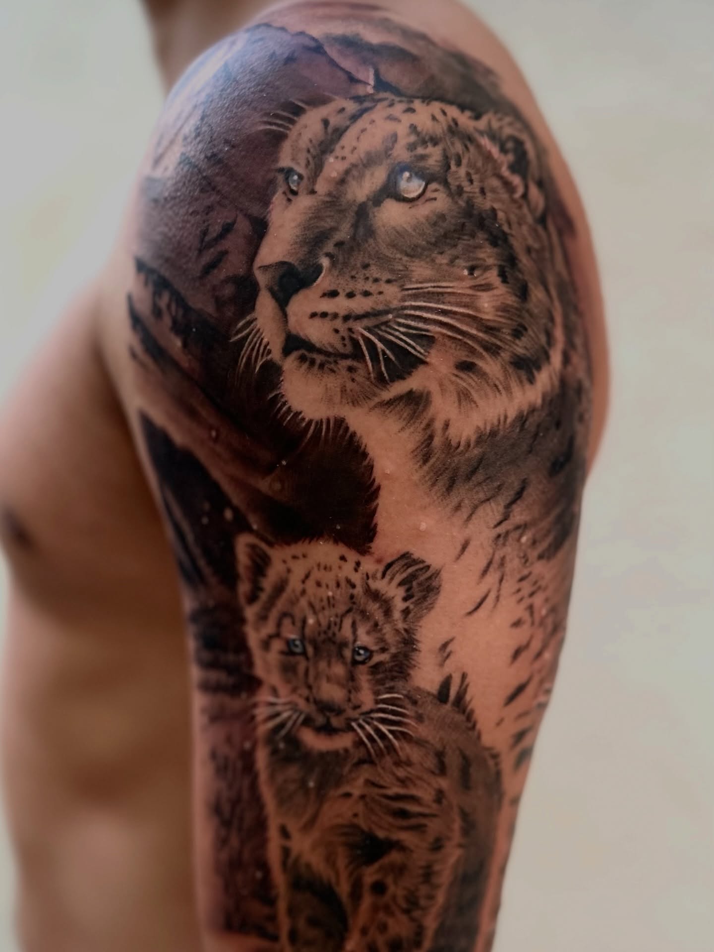 Tattoo by @tat2one — realism, black_and_grey