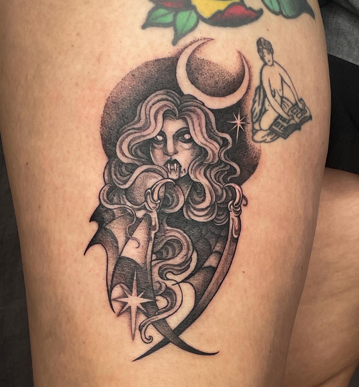 Tattoo by @whatreiley β black_and_grey