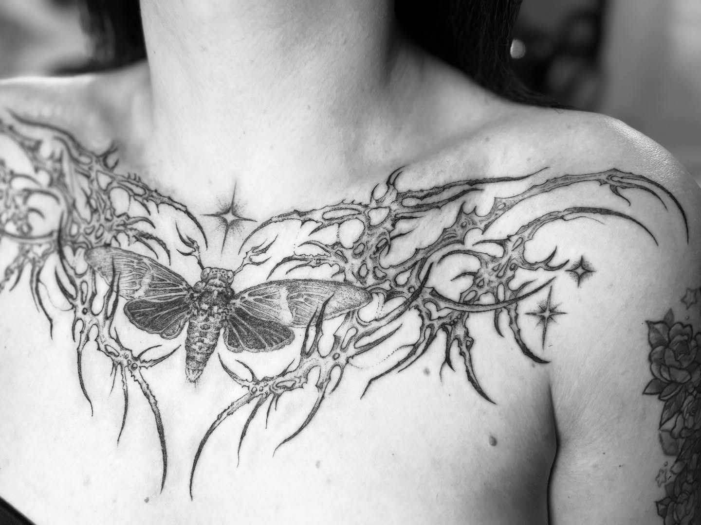 Tattoo by @eujeanmean — black_and_grey, geometric
