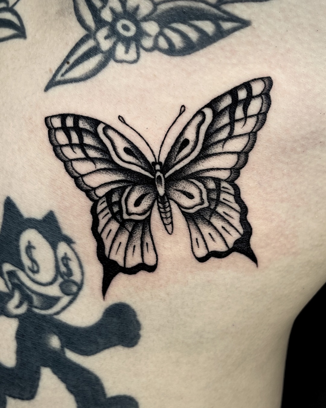 Tattoo by @hontraditional — black_and_grey