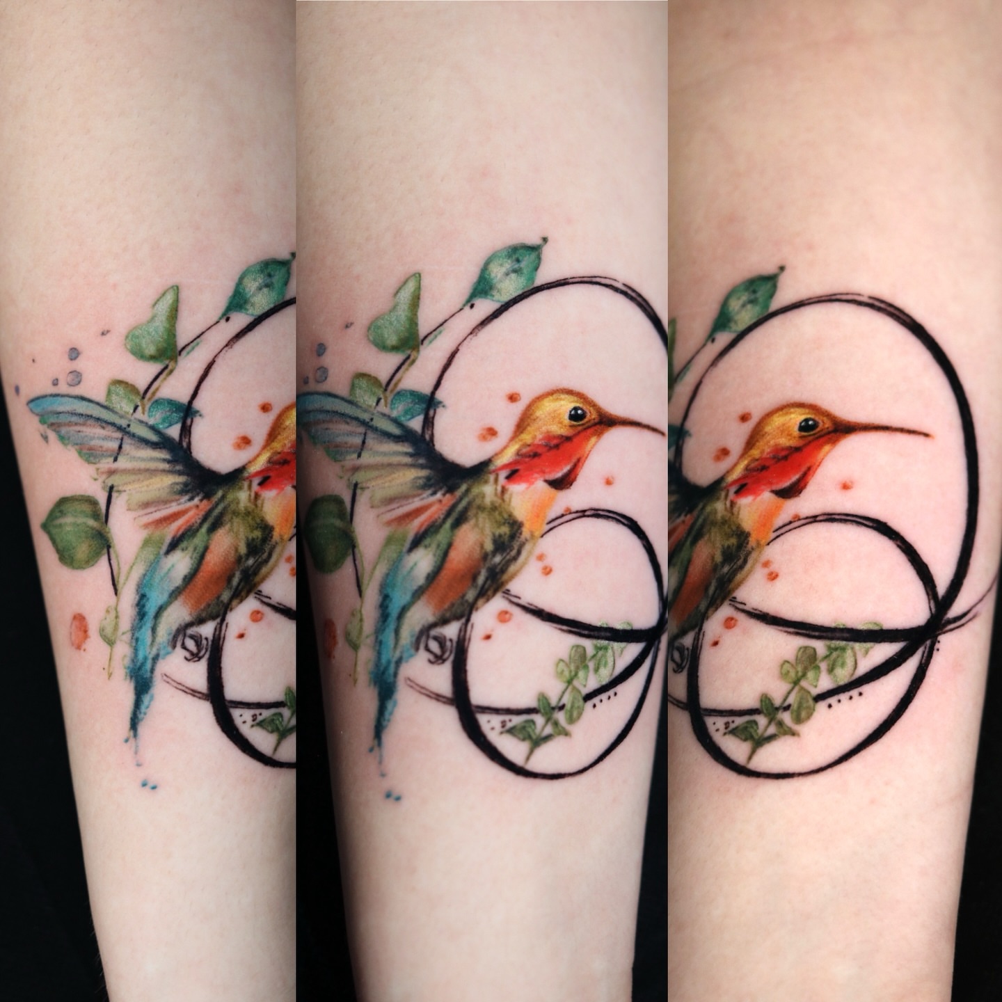 Tattoo by @remedyrook — watercolor