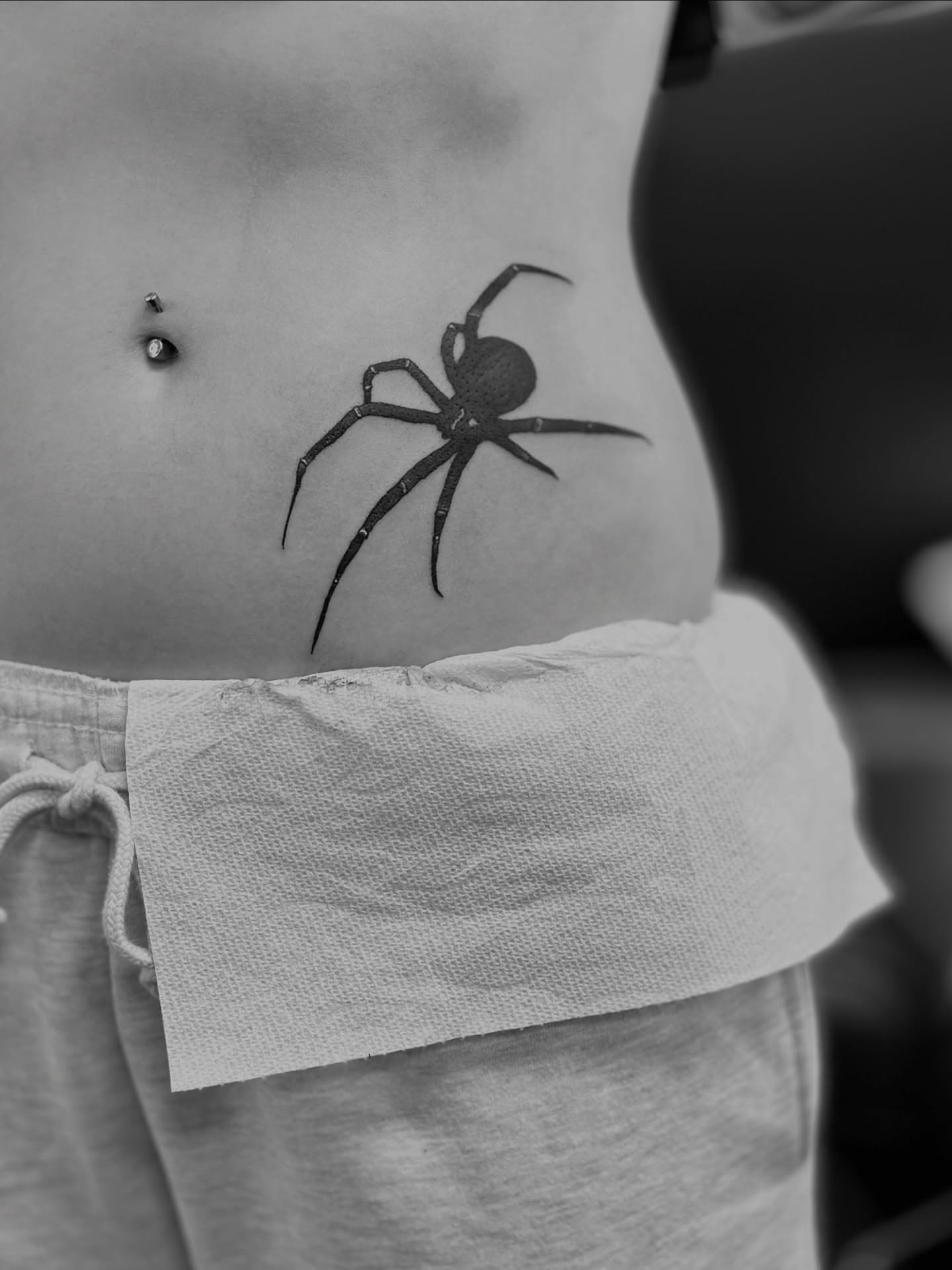 Spider black and grey tattoo by AJ