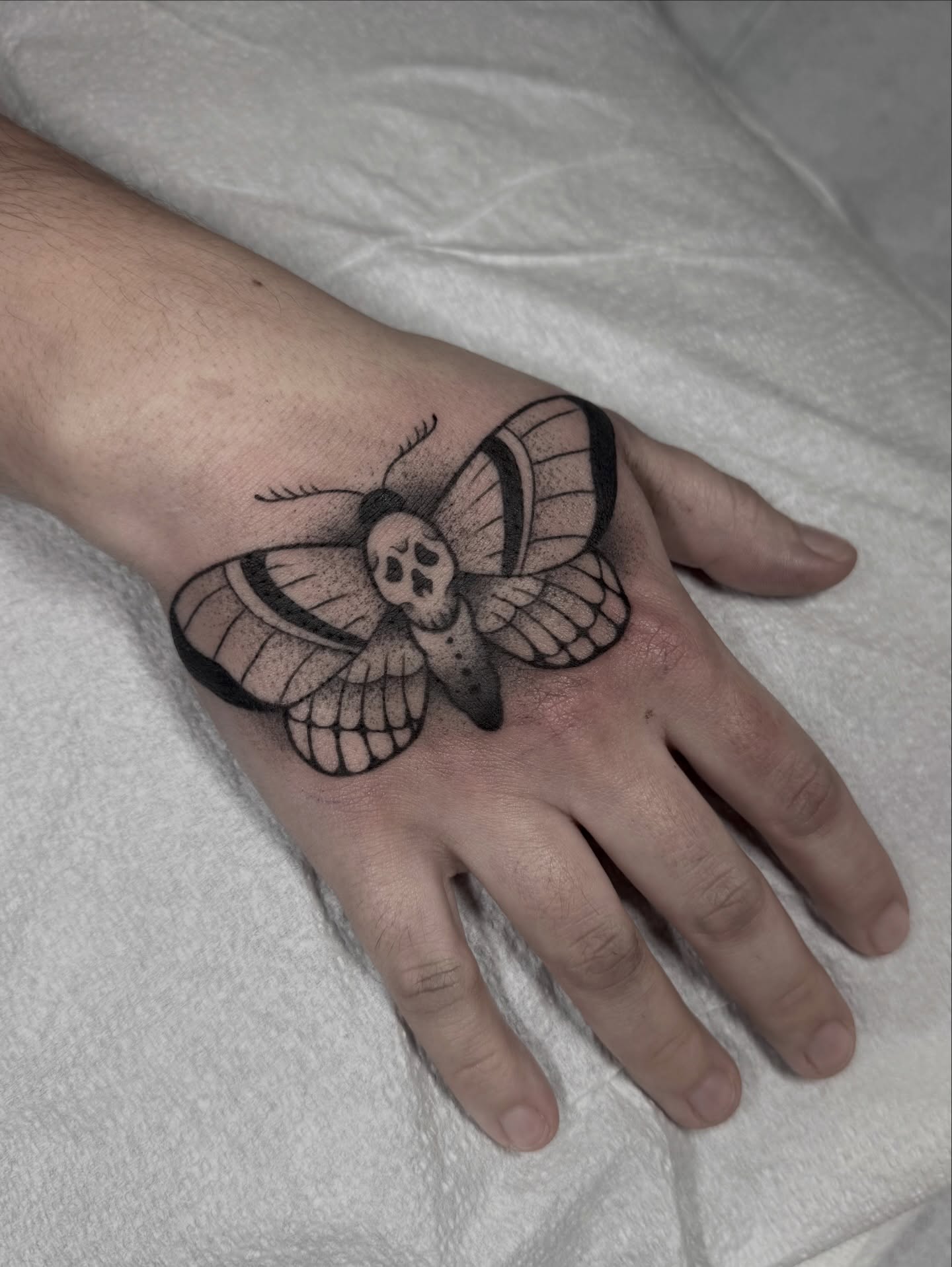 Tattoo by @allyghastly — dotwork, black_and_grey