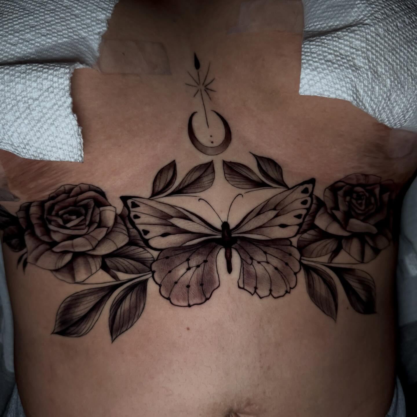 Tattoo by @trendellatattoos — black_and_grey, realism