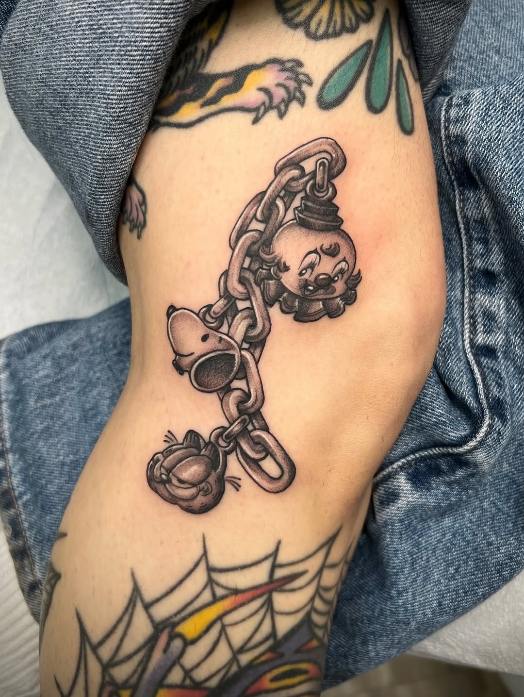 Tattoo by @baleriebees — new_school, black_and_grey