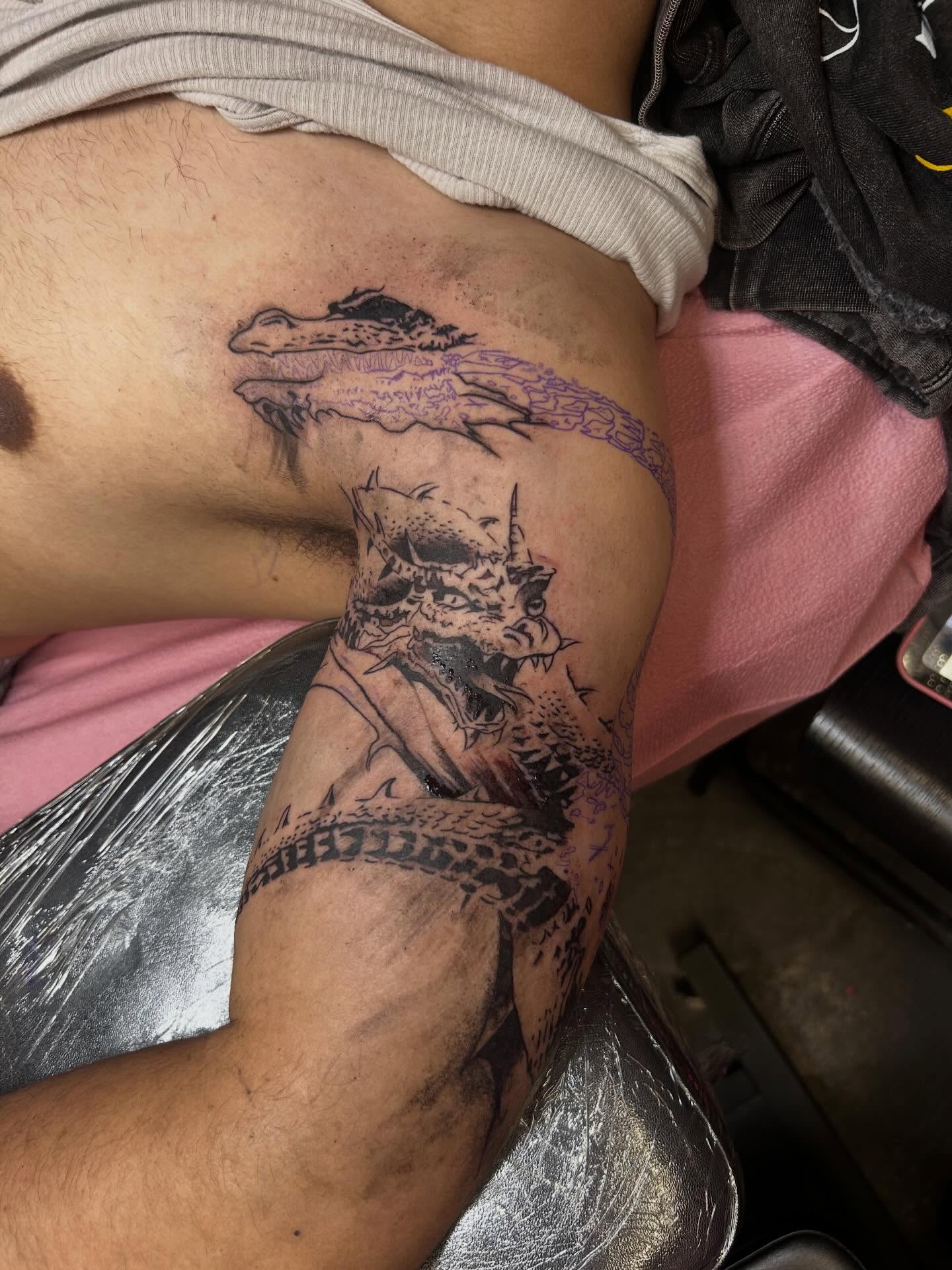 Tattoo by @mar.tattedfairy — black_and_grey, realism