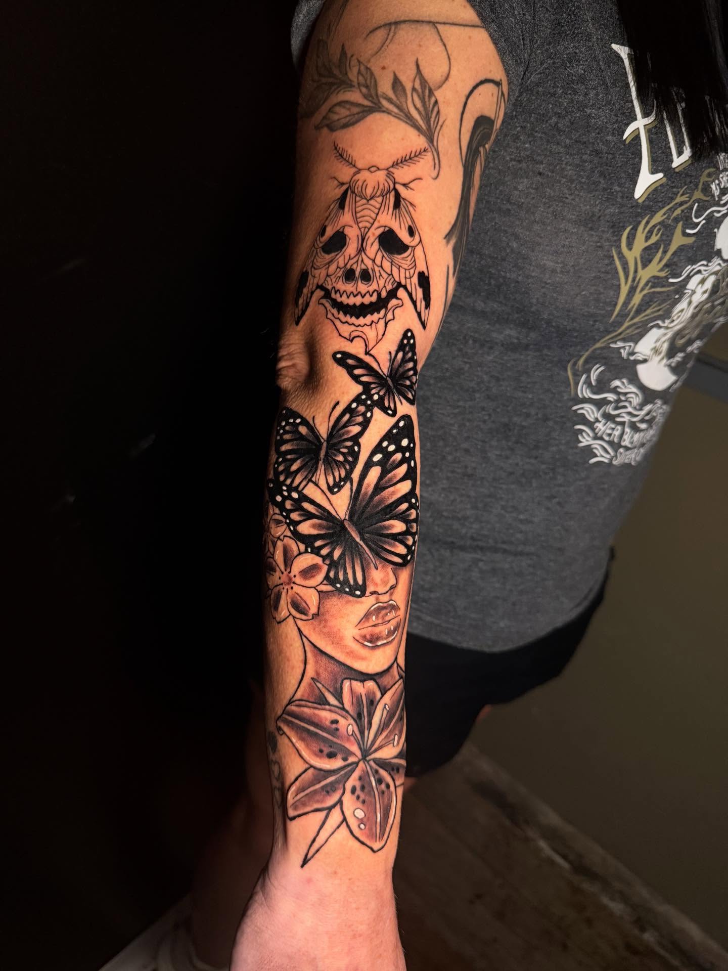 Tattoo by @dreadmoor_tattoos — realism, black_and_grey