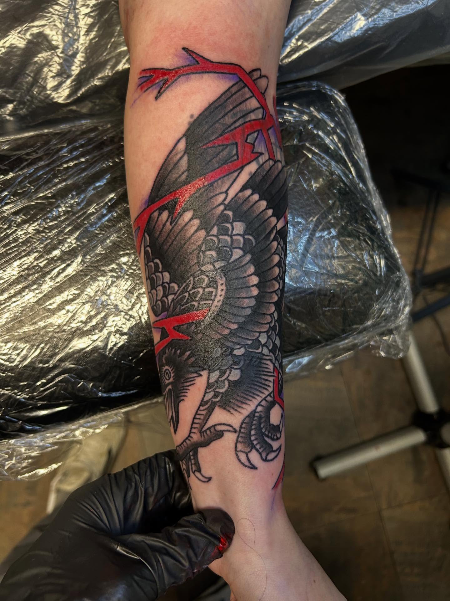 Tattoo by @inkbybray — american_traditional, black_and_grey