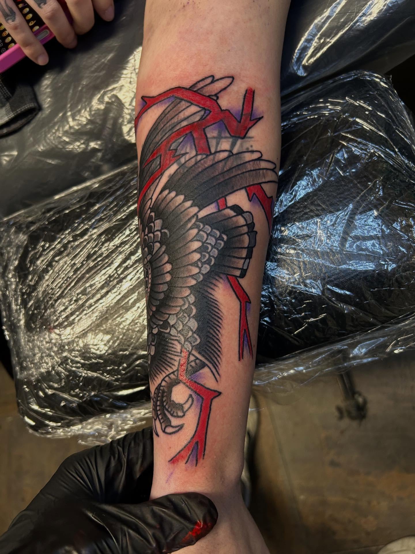 Tattoo by @inkbybray — american_traditional, black_and_grey