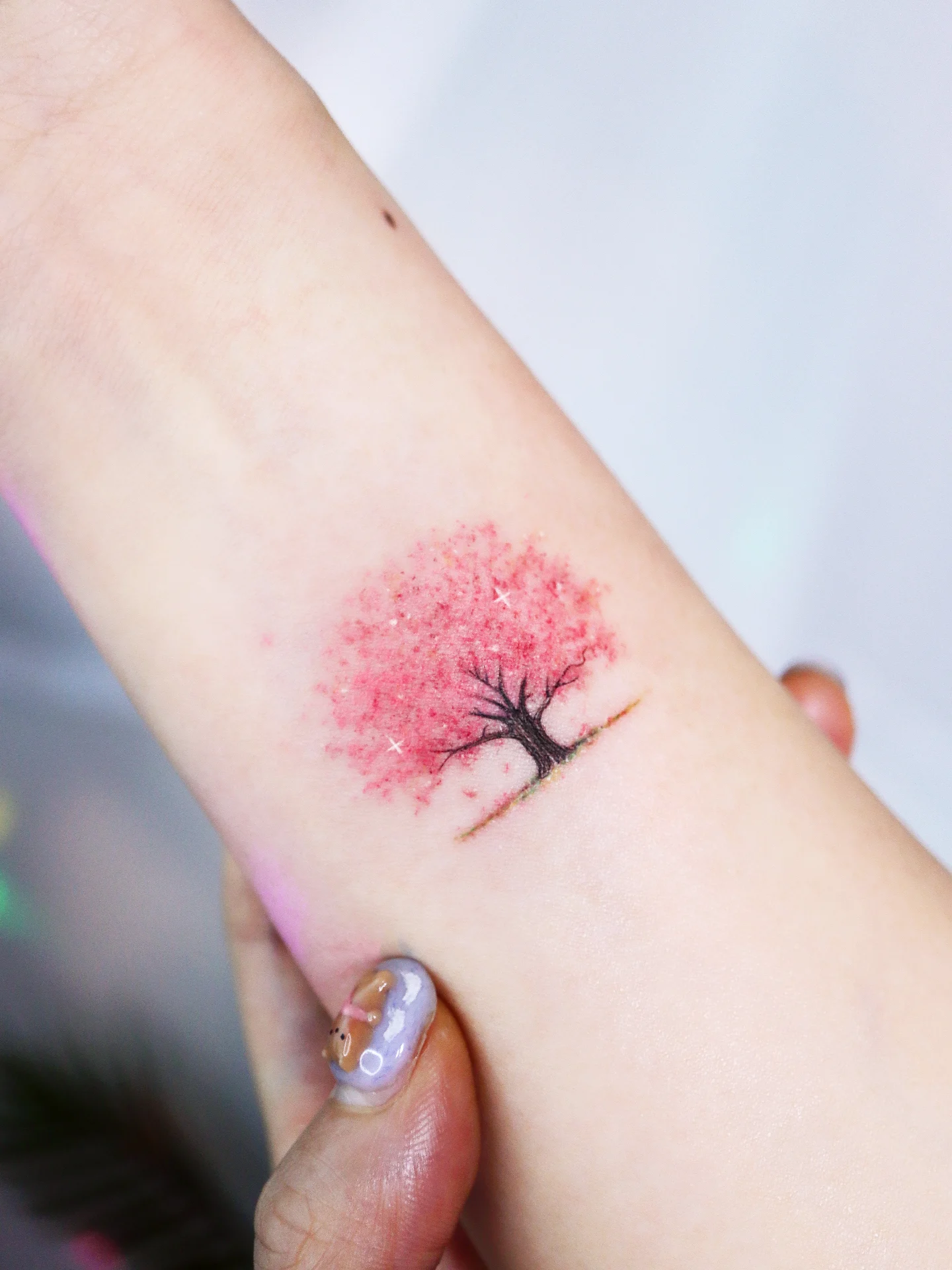 Tattoo by @tattooist_namoo — dotwork, watercolor
