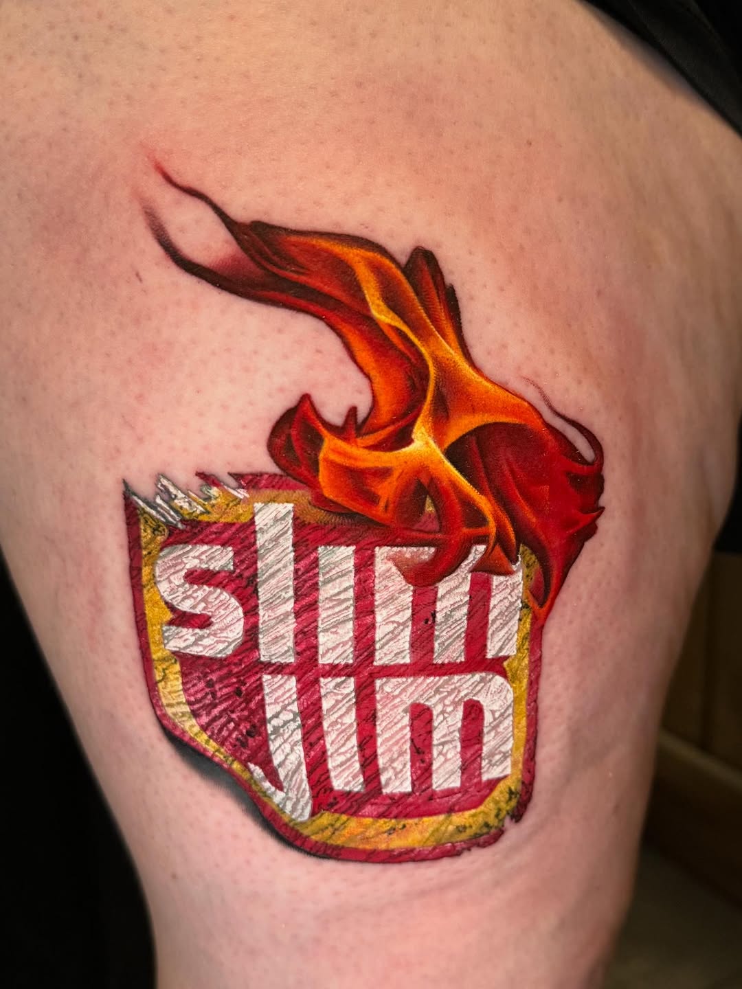 Tattoo by @derekgtattoos — realism, trash_polka