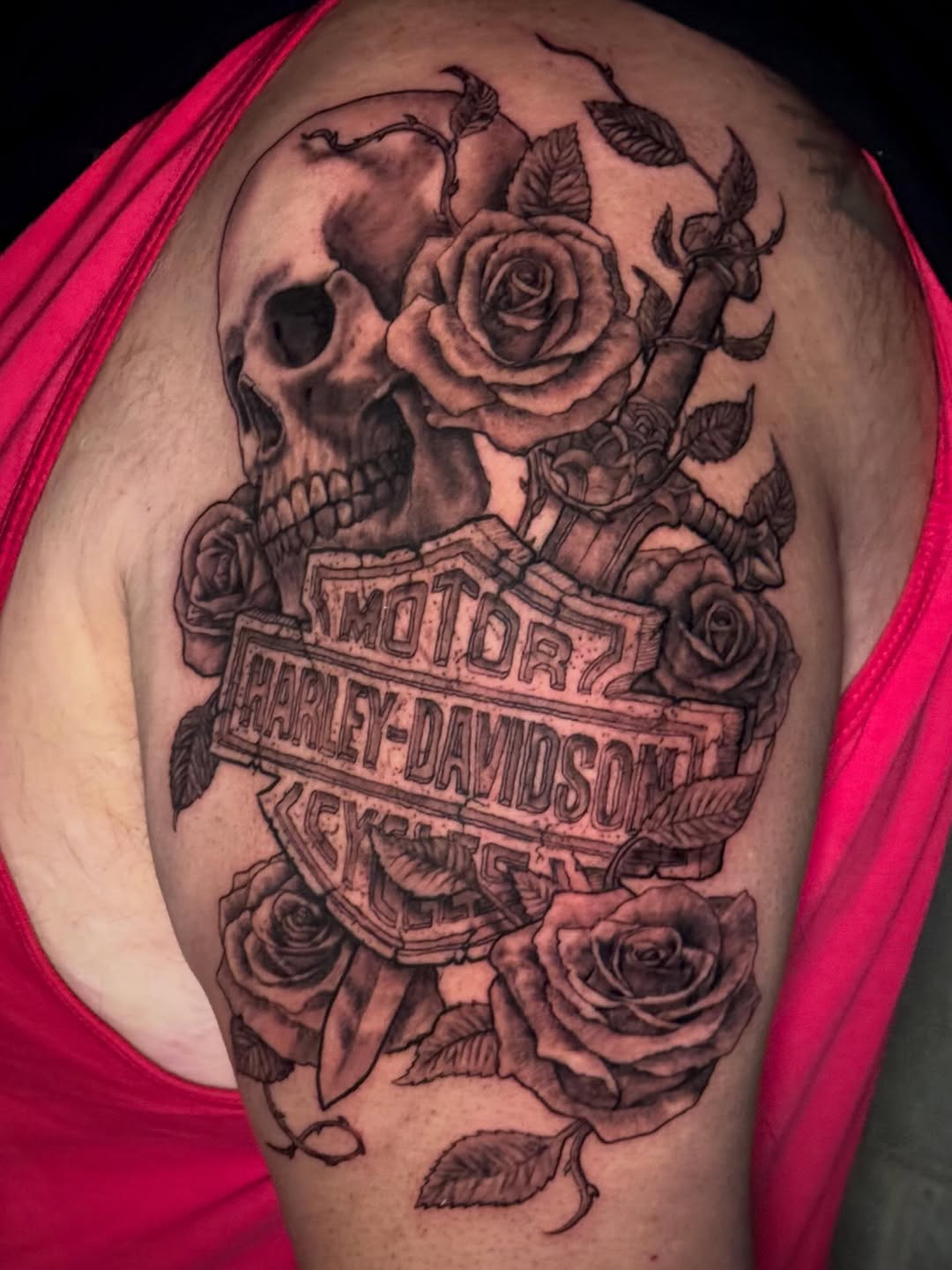 Tattoo by @iconicinkkevin — black_and_grey, realism