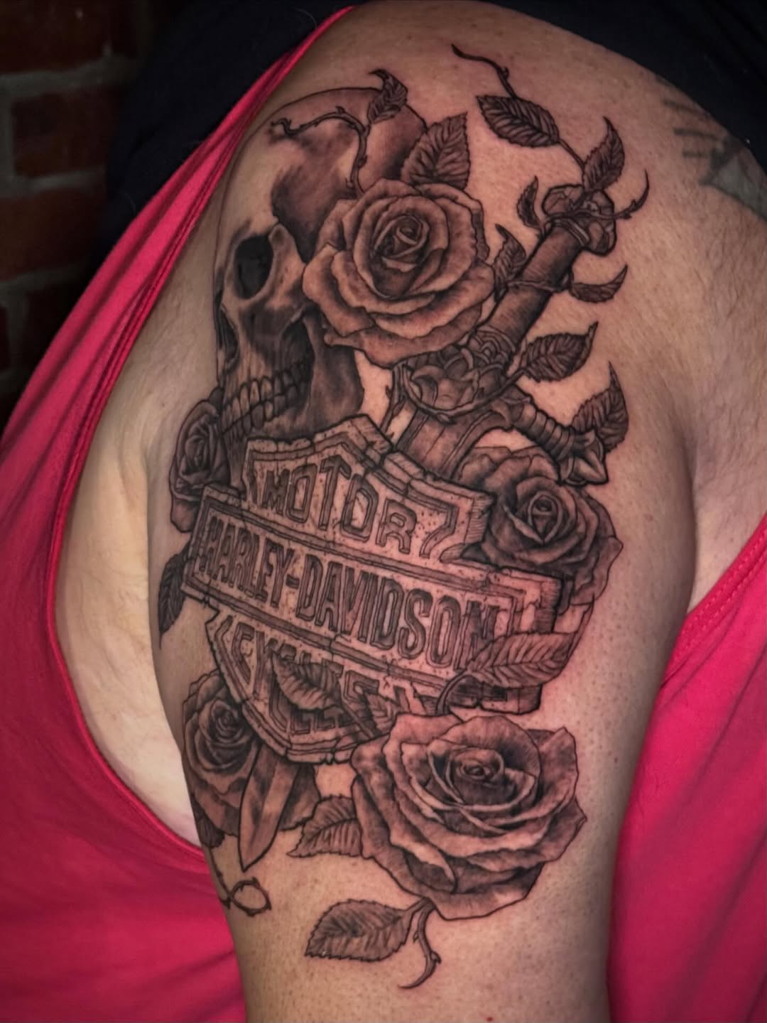 Tattoo by @iconicinkkevin — black_and_grey, realism