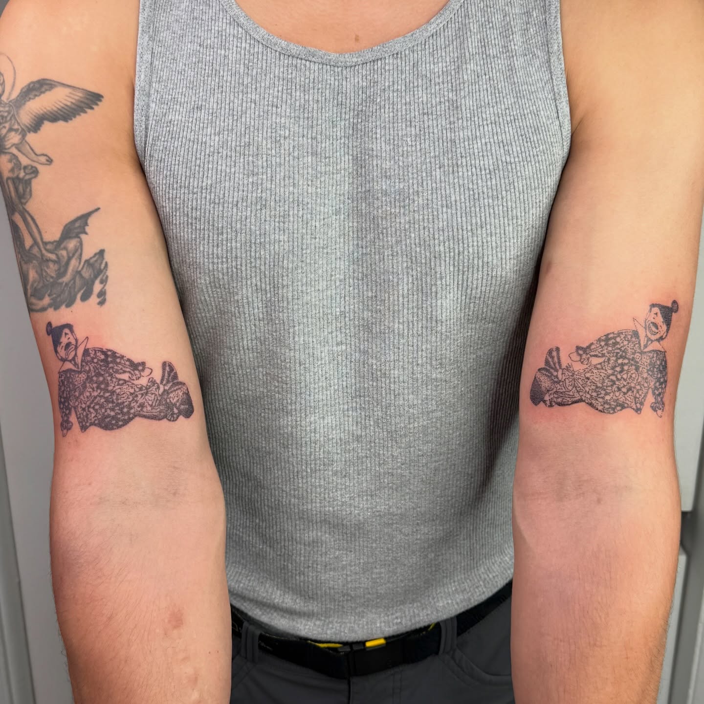 Geisha black and grey tattoo on the forearm by Joint Killer
