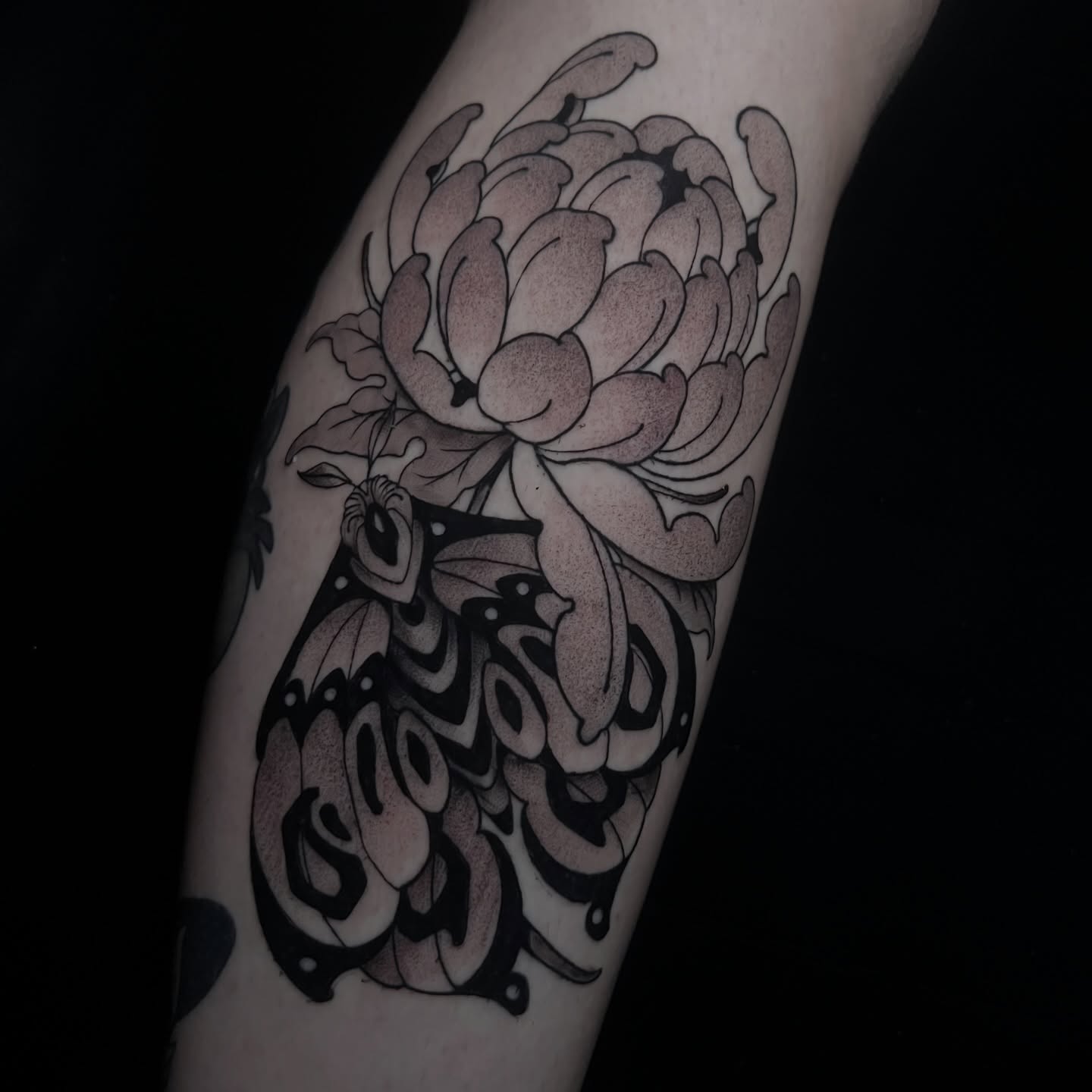 Tattoo by @suba_tattoo — black_and_grey, dotwork