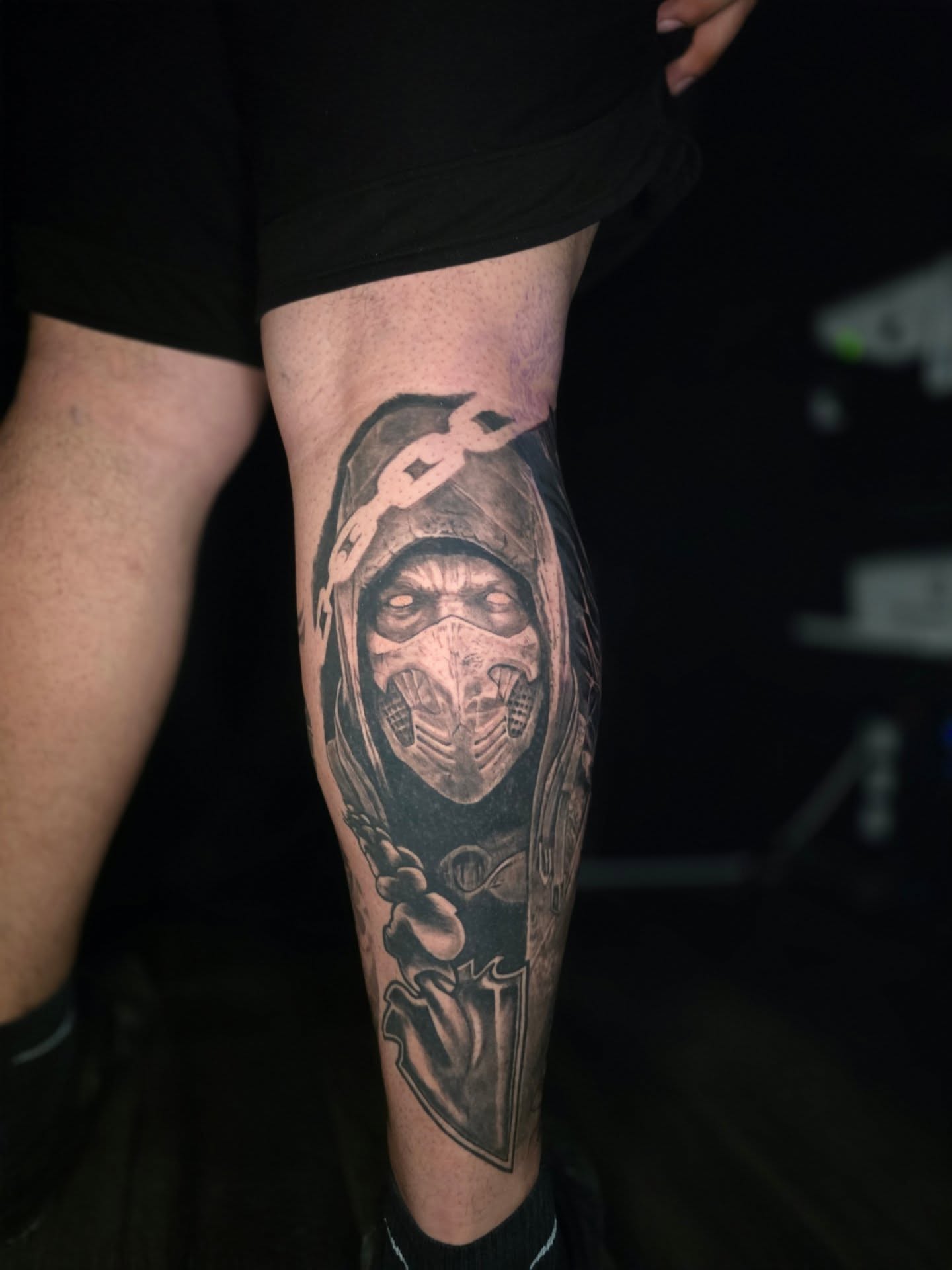 Sub-zero realism tattoo on the forearm by Efren Del Rio