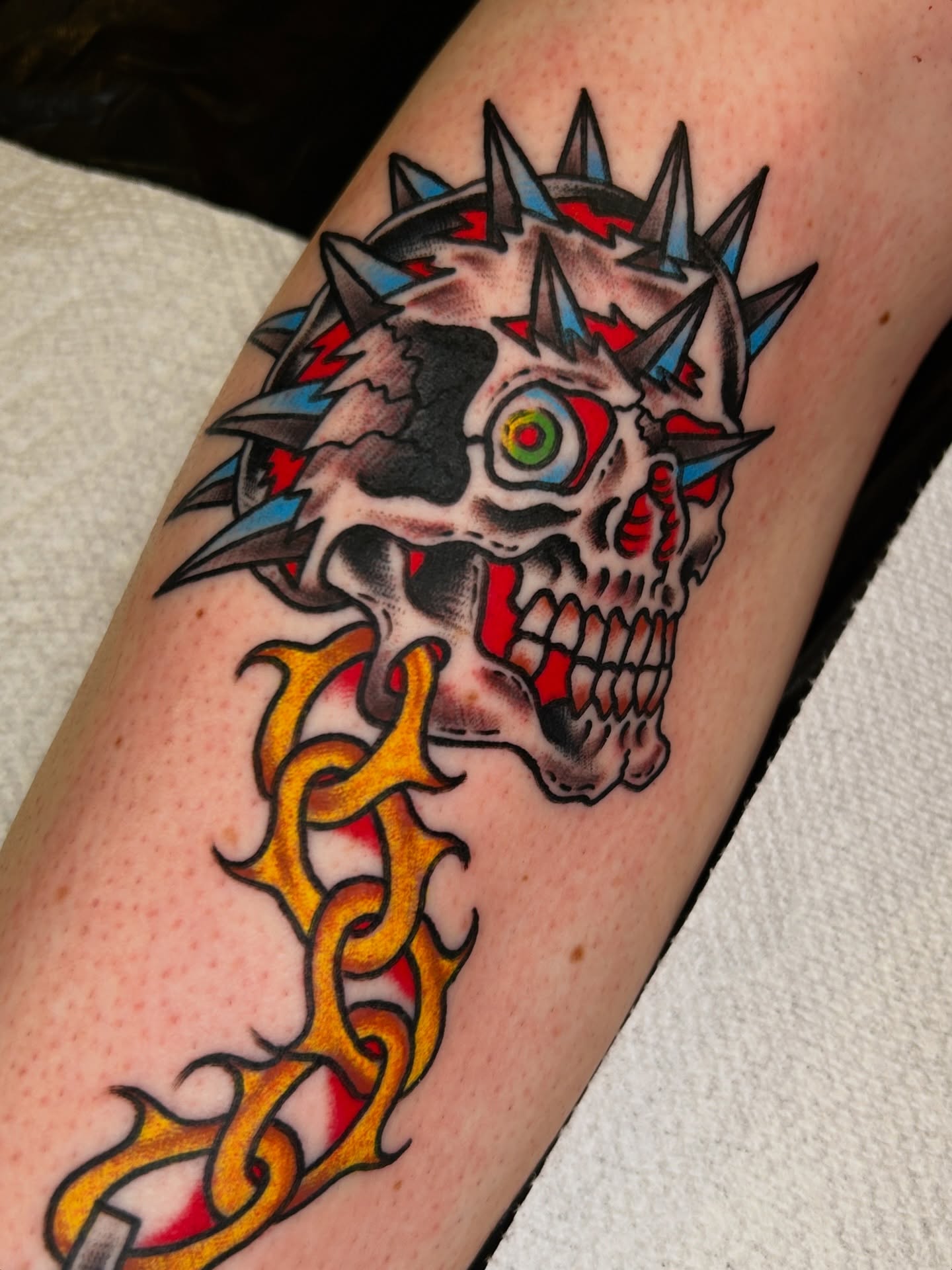 Tattoo by @ericcaudilltattoo — american_traditional, new_school