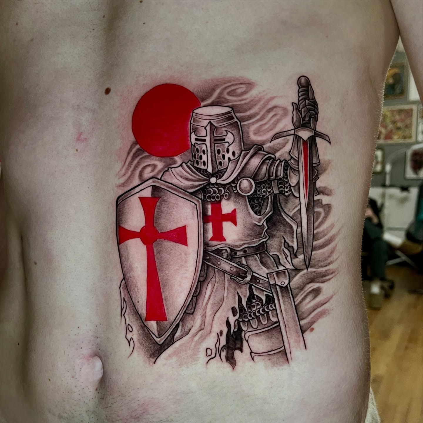 Tattoo by @space.paranoid — black_and_grey