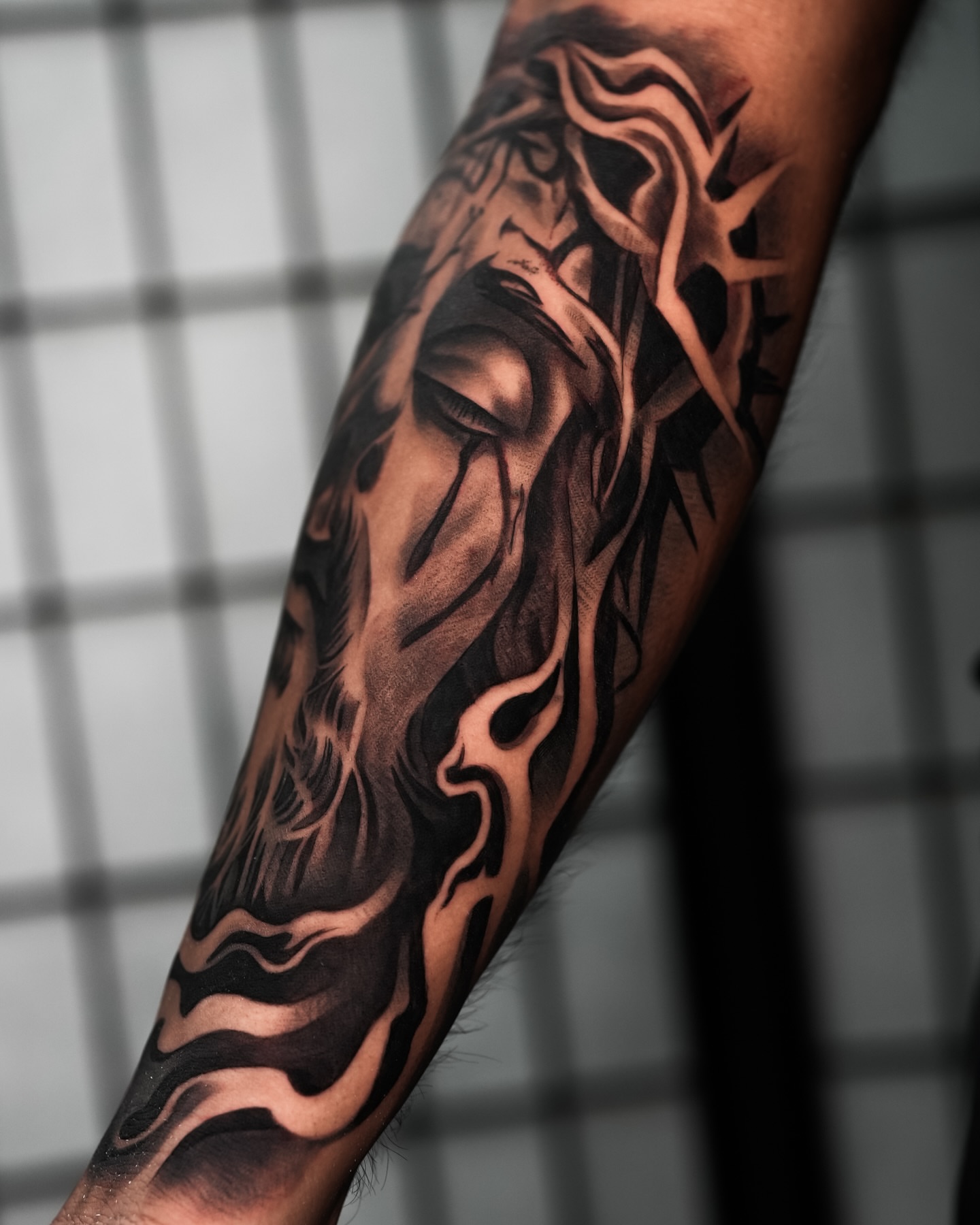 Tattoo by @inkbyjavi — black_and_grey, realism