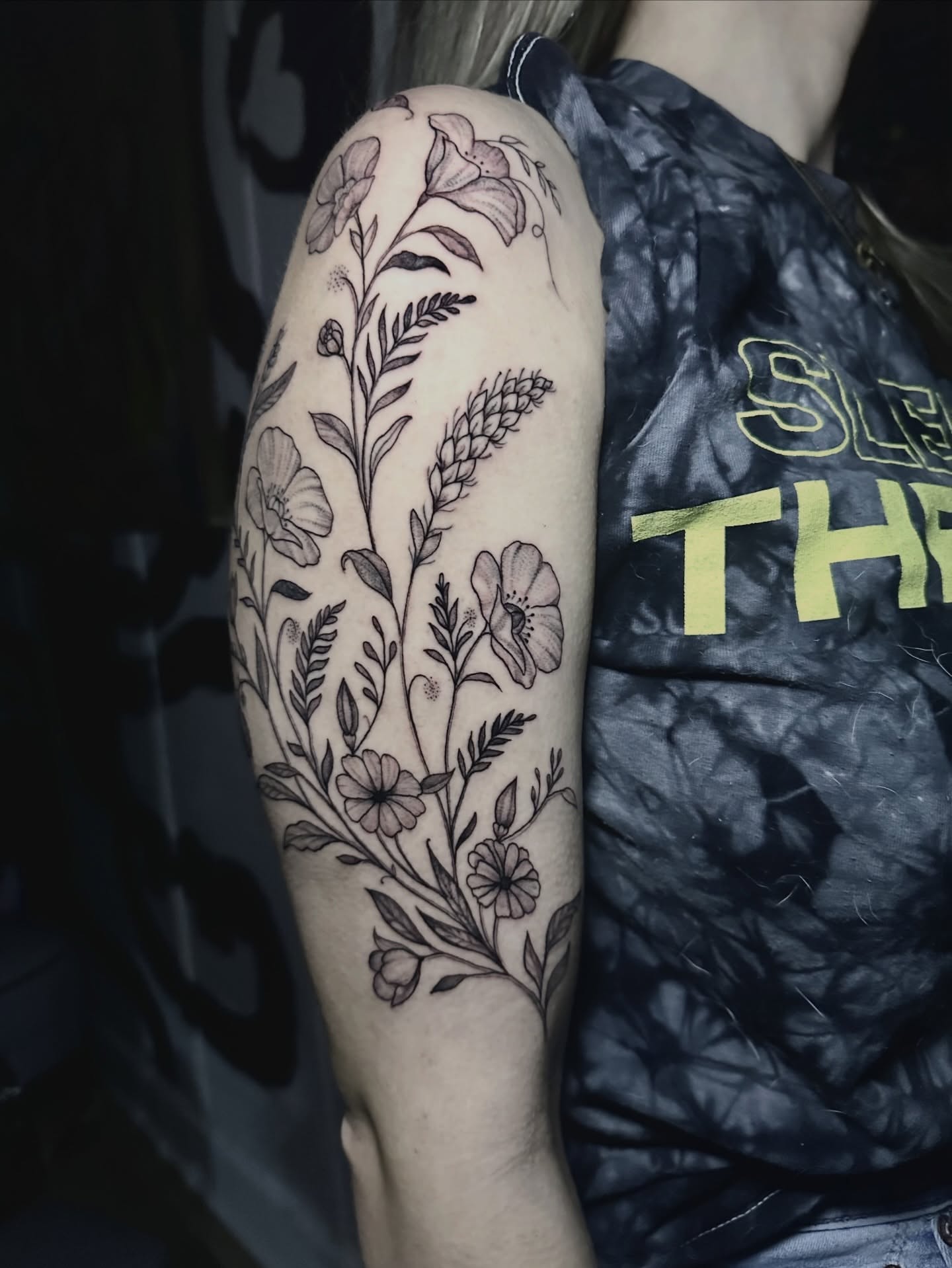 Tattoo by @darlindawntattoos — black_and_grey