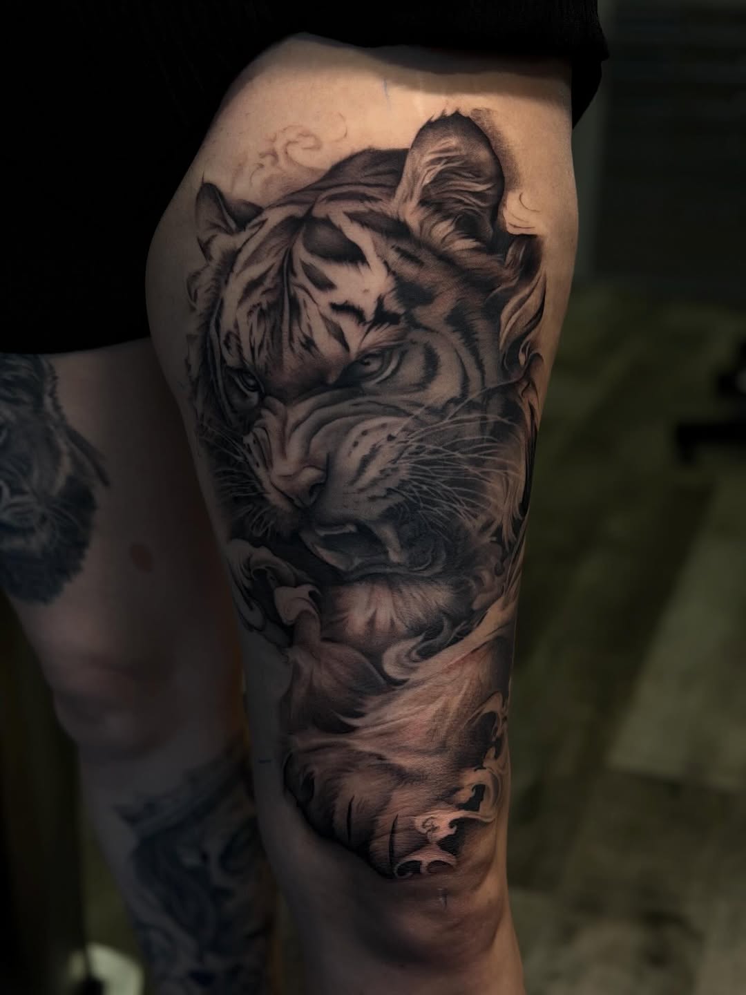Tattoo by @meretattoos — realism, black_and_grey