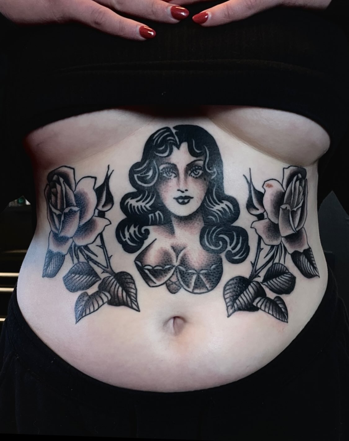 Tattoo by @audri_adorned — american_traditional, black_and_grey