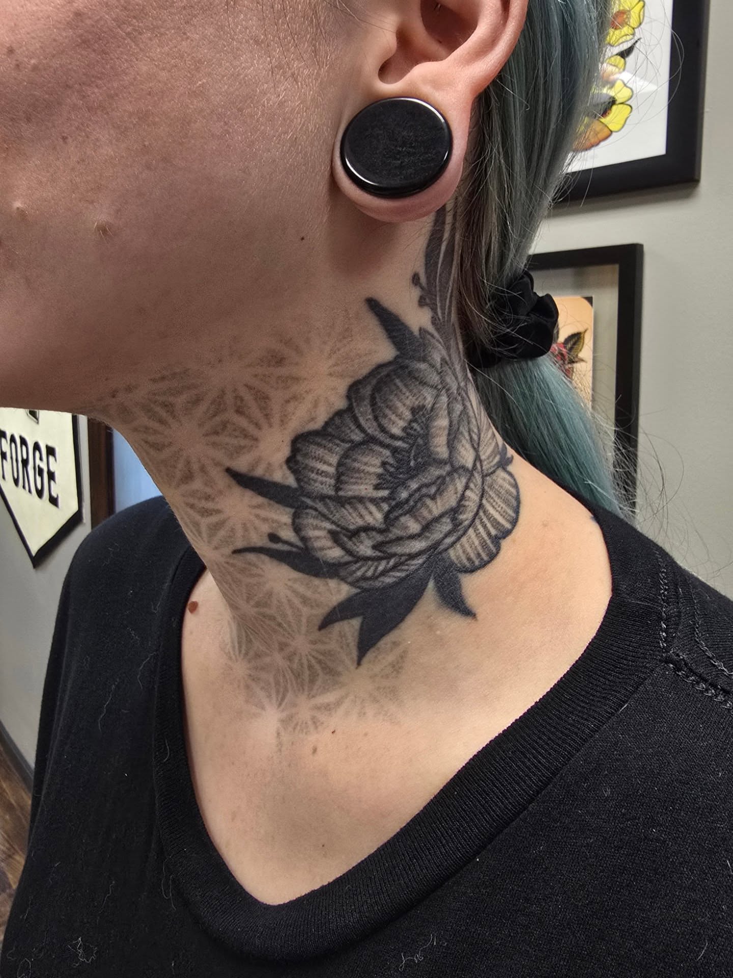 Tattoo by @meckborg โ black_and_grey