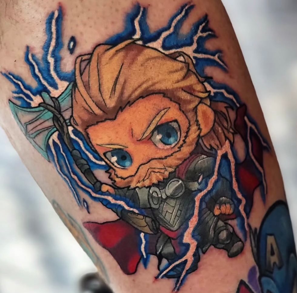 Tattoo by @levi_tattoos — new_school, illustrative