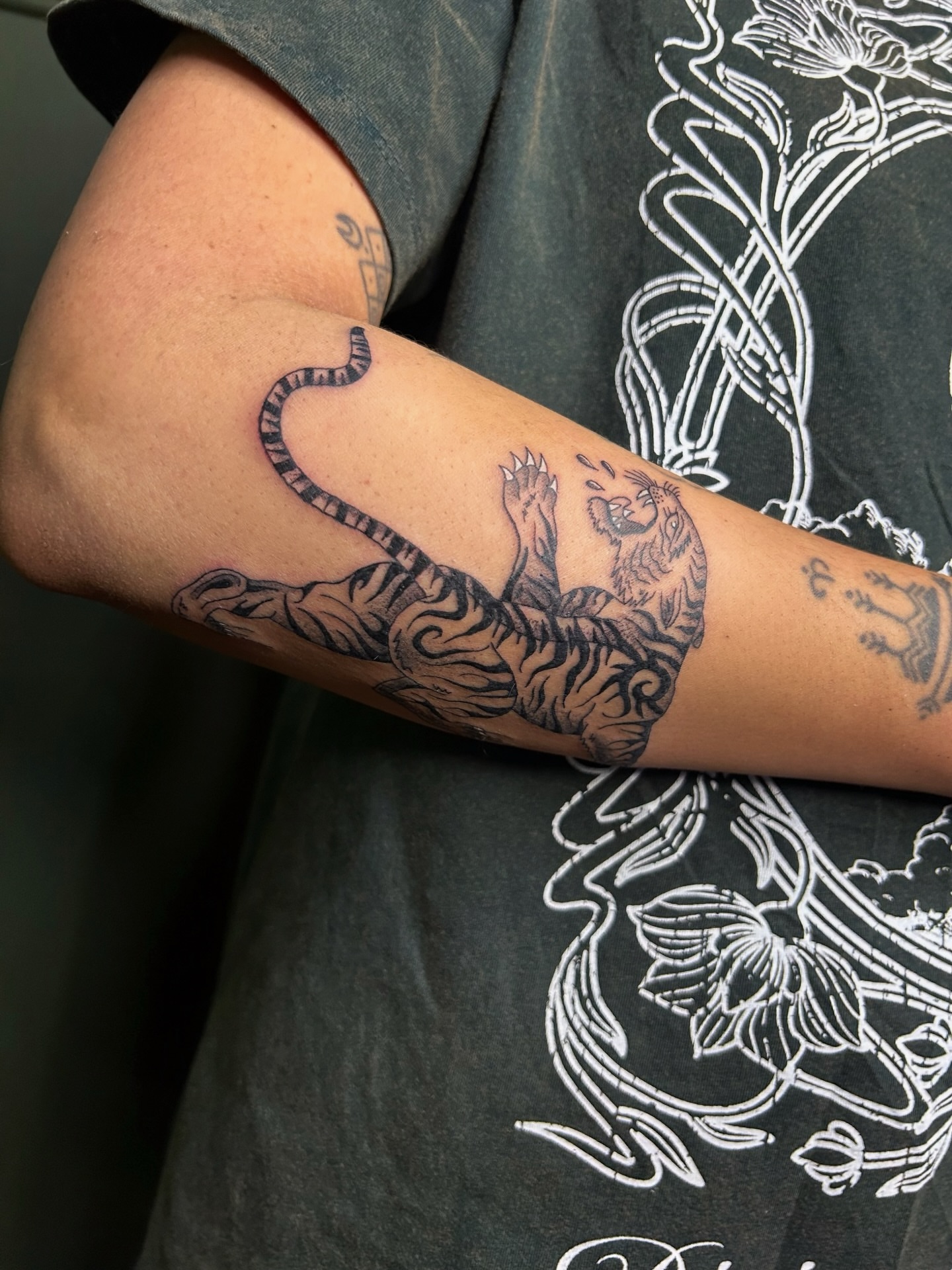 Tattoo by @sumtimesipaint — black_and_grey