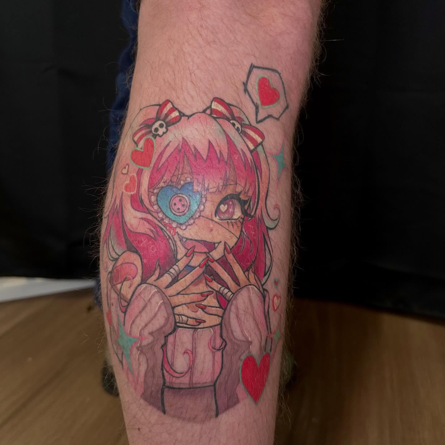 Anime character anime tattoo on the forearm by πππ£π£π β‘β§βΛ