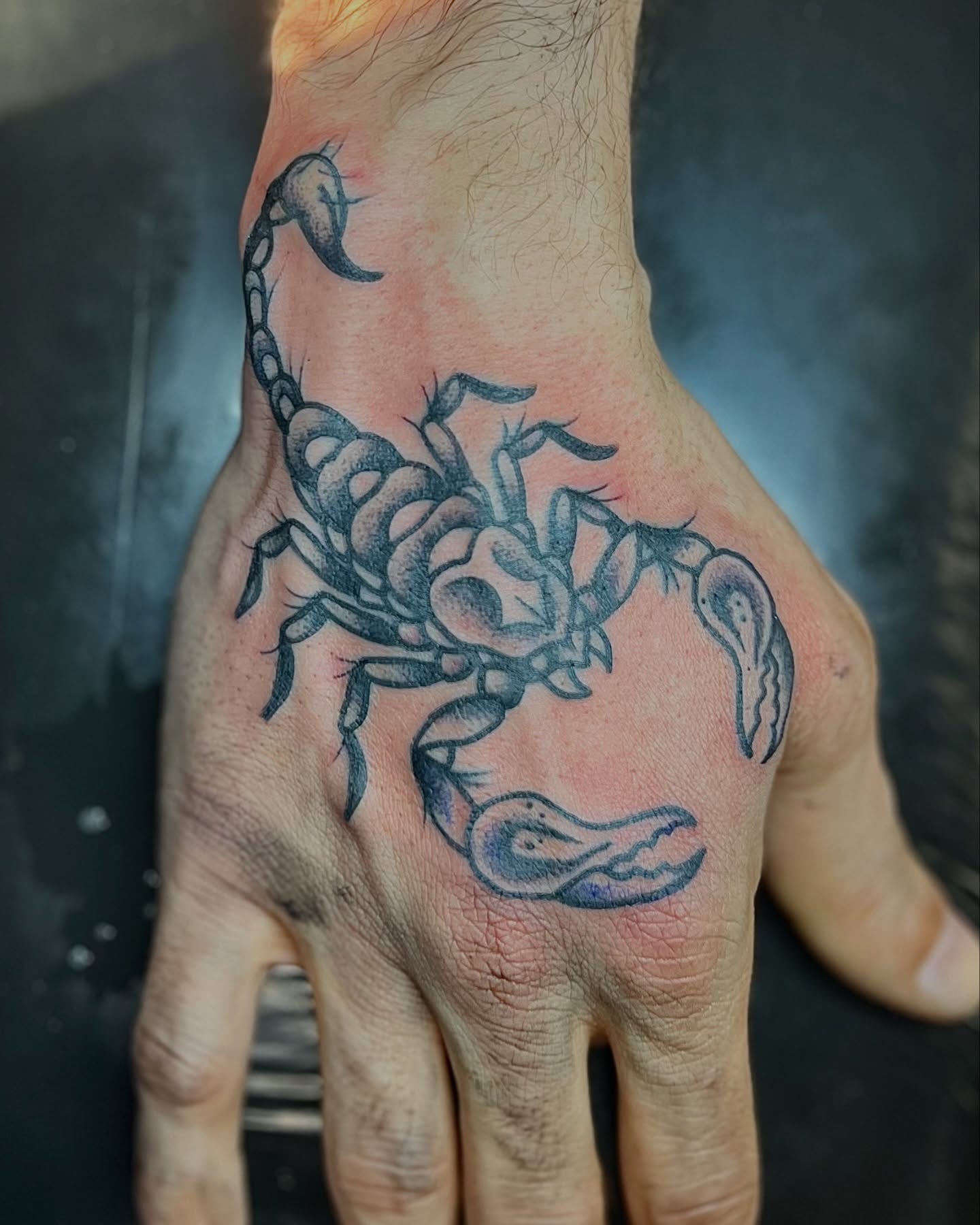 Tattoo by @cursedskintattoos — black_and_grey