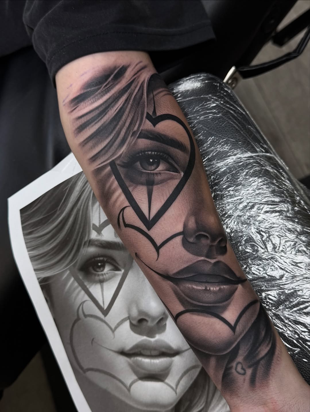 Tattoo by @tattoo_beez — black_and_grey, realism