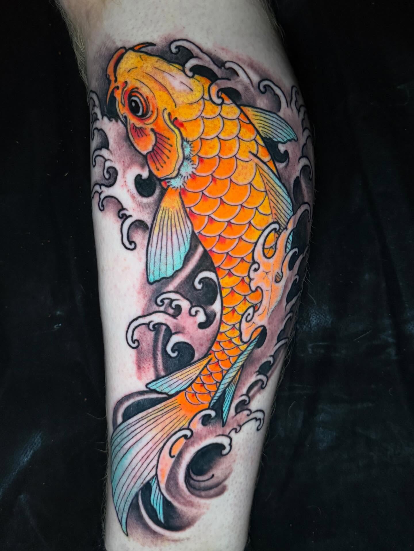 Tattoo by @ryaneugene1 — american_traditional, japanese_irezumi
