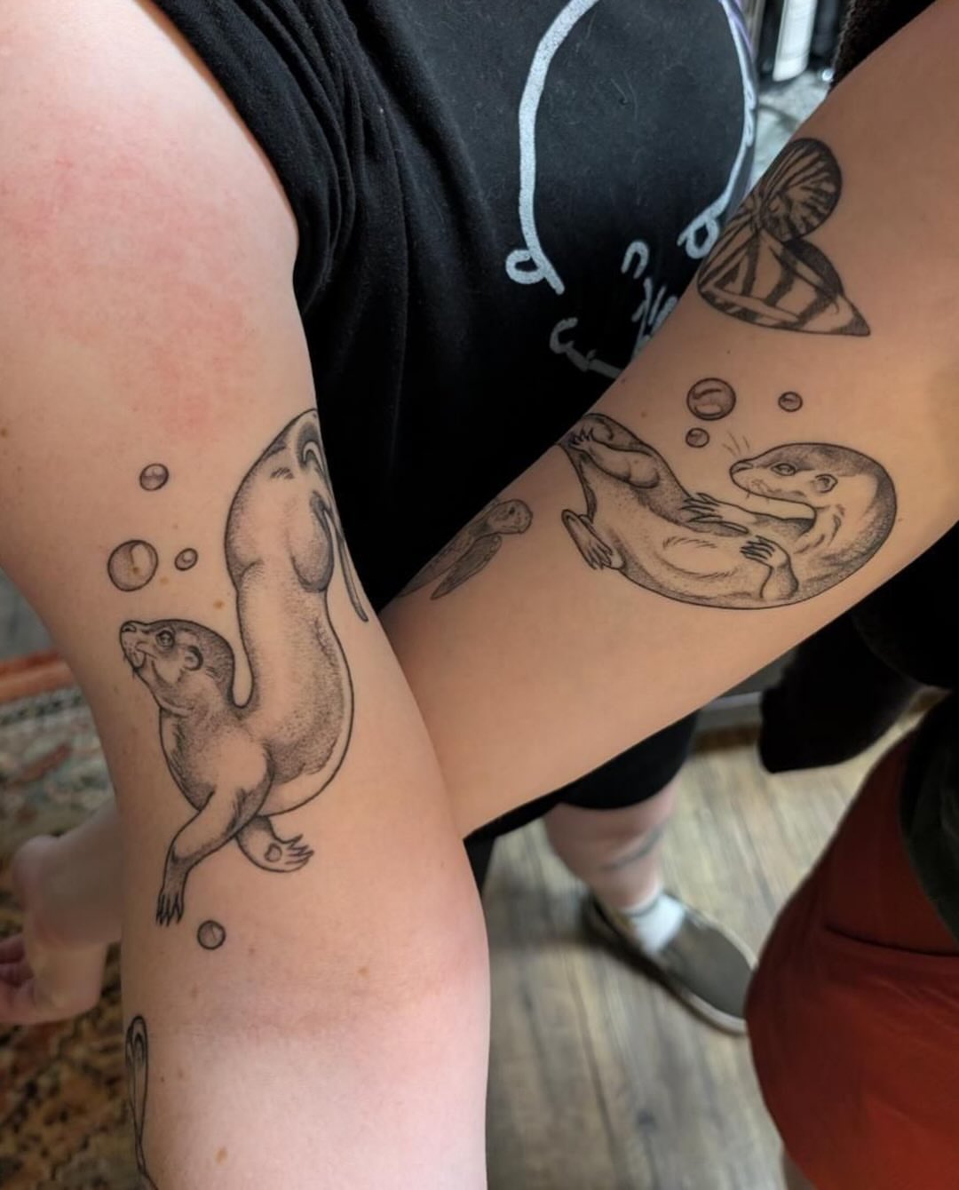Tattoo by @horsegirltats — black_and_grey