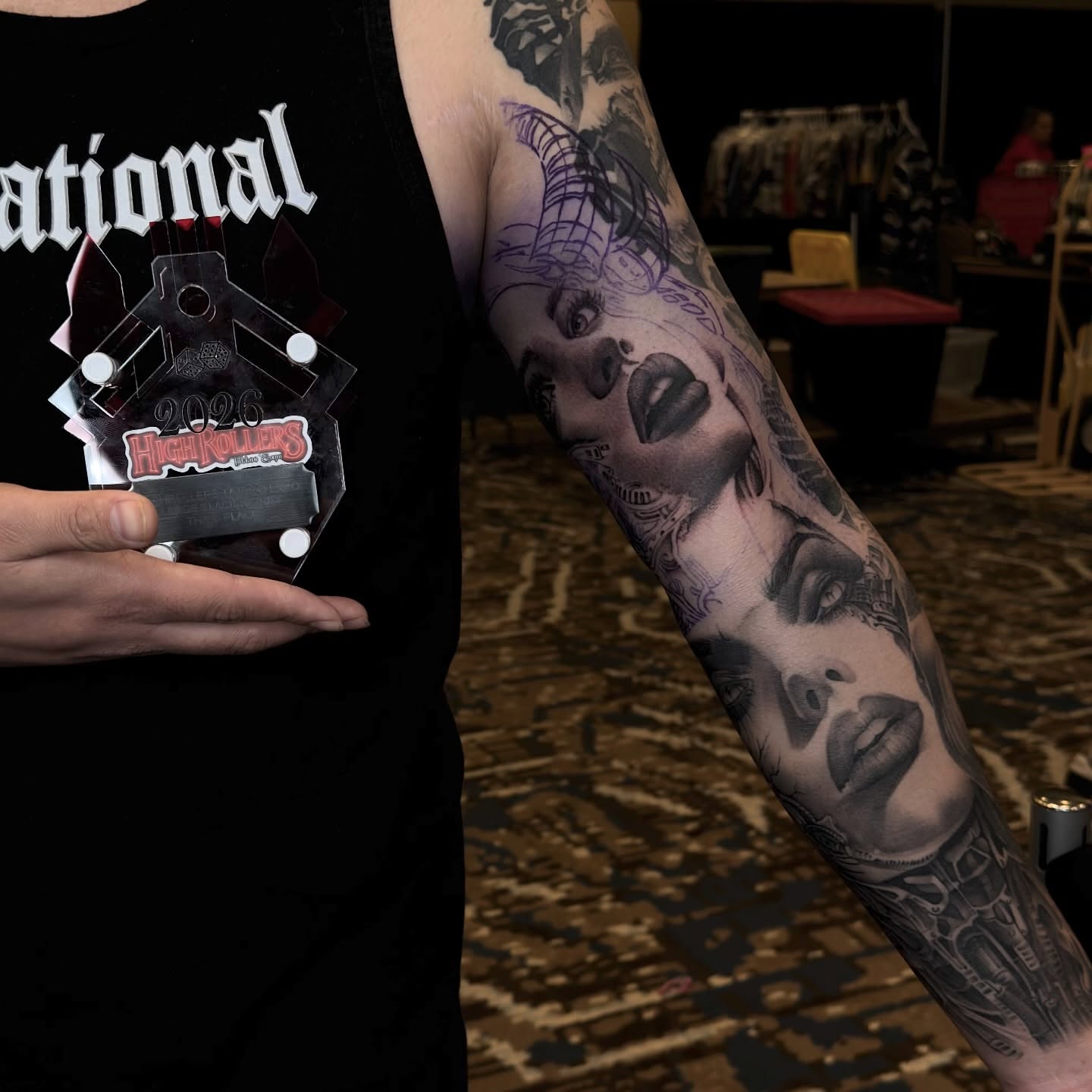 Tattoo by @joe.cruz_tattoos — realism, black_and_grey