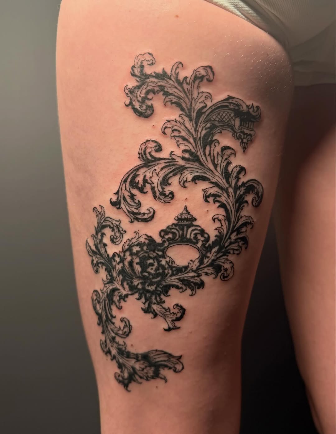 Tattoo by @slendels โ ornamental, black_and_grey