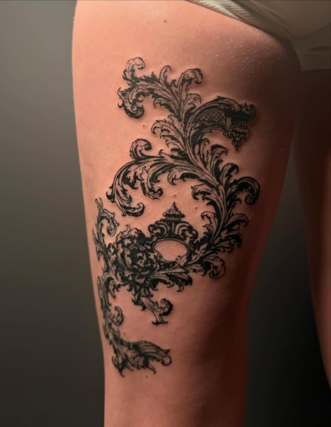 Tattoo by @slendels โ ornamental, black_and_grey