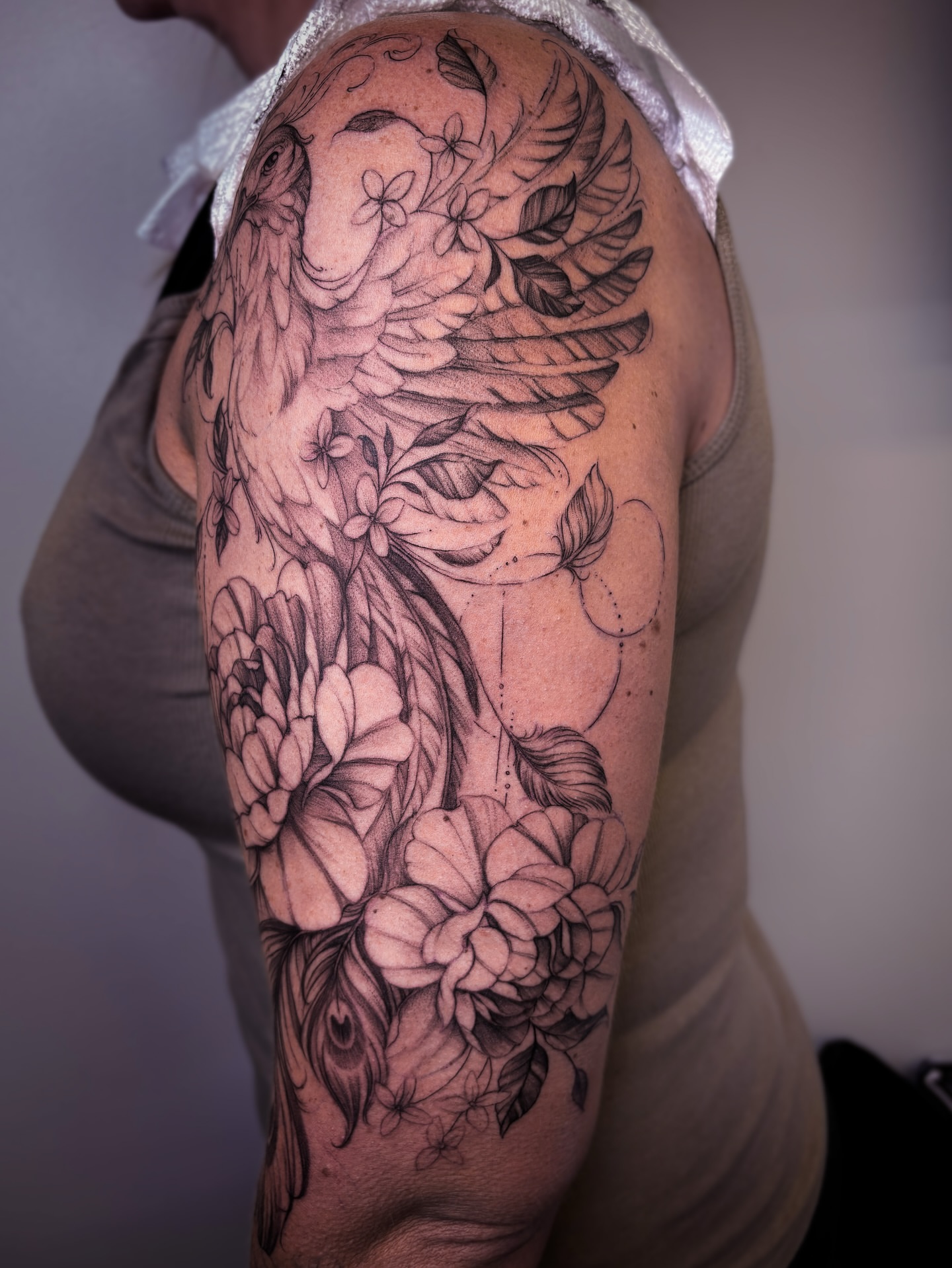 Tattoo by @jenpetronella — black_and_grey