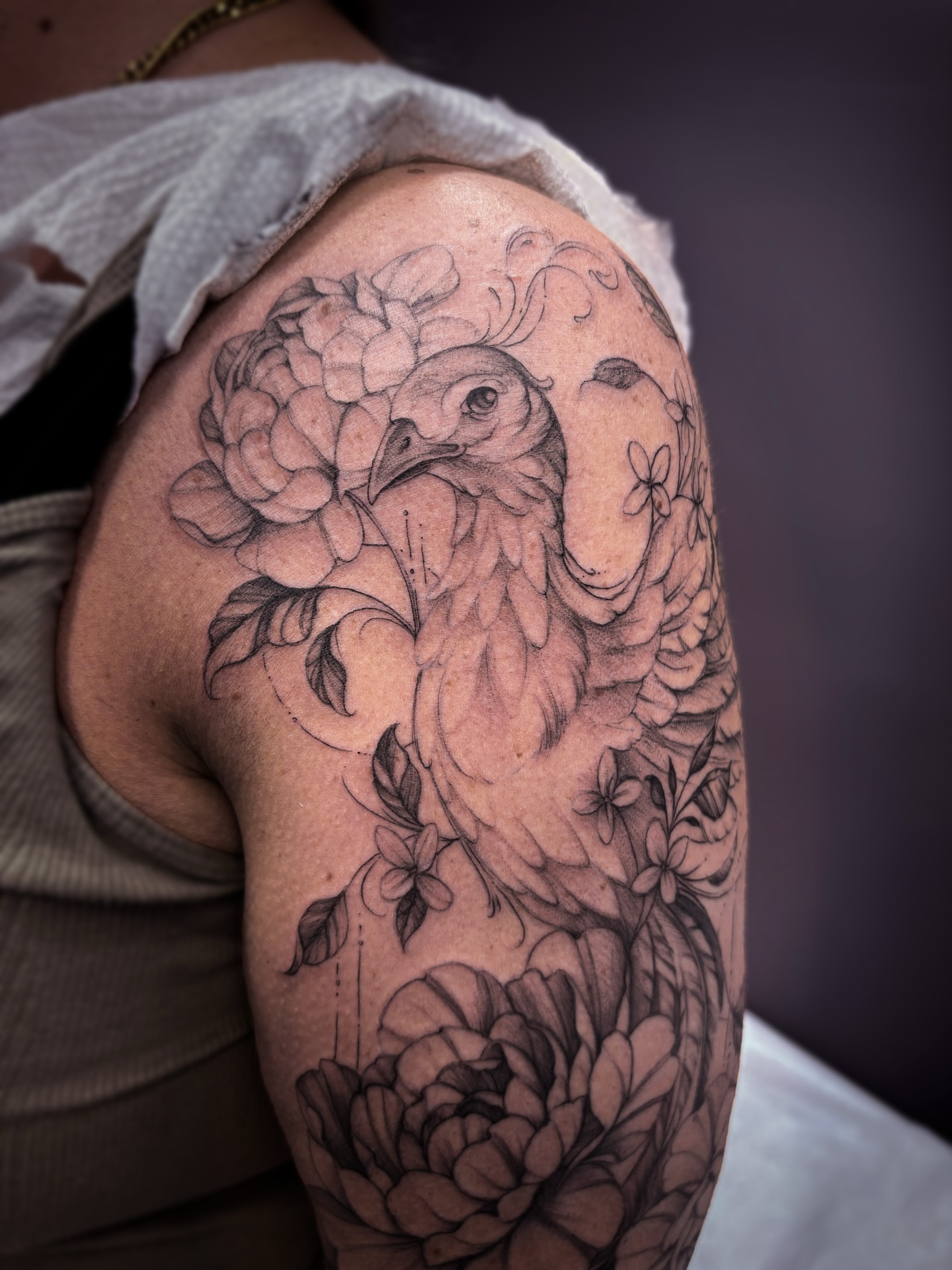 Tattoo by @jenpetronella — black_and_grey, realism