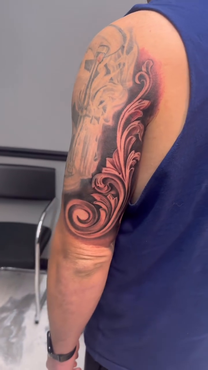 Tattoo by @inkfromanthony β ornamental, black_and_grey