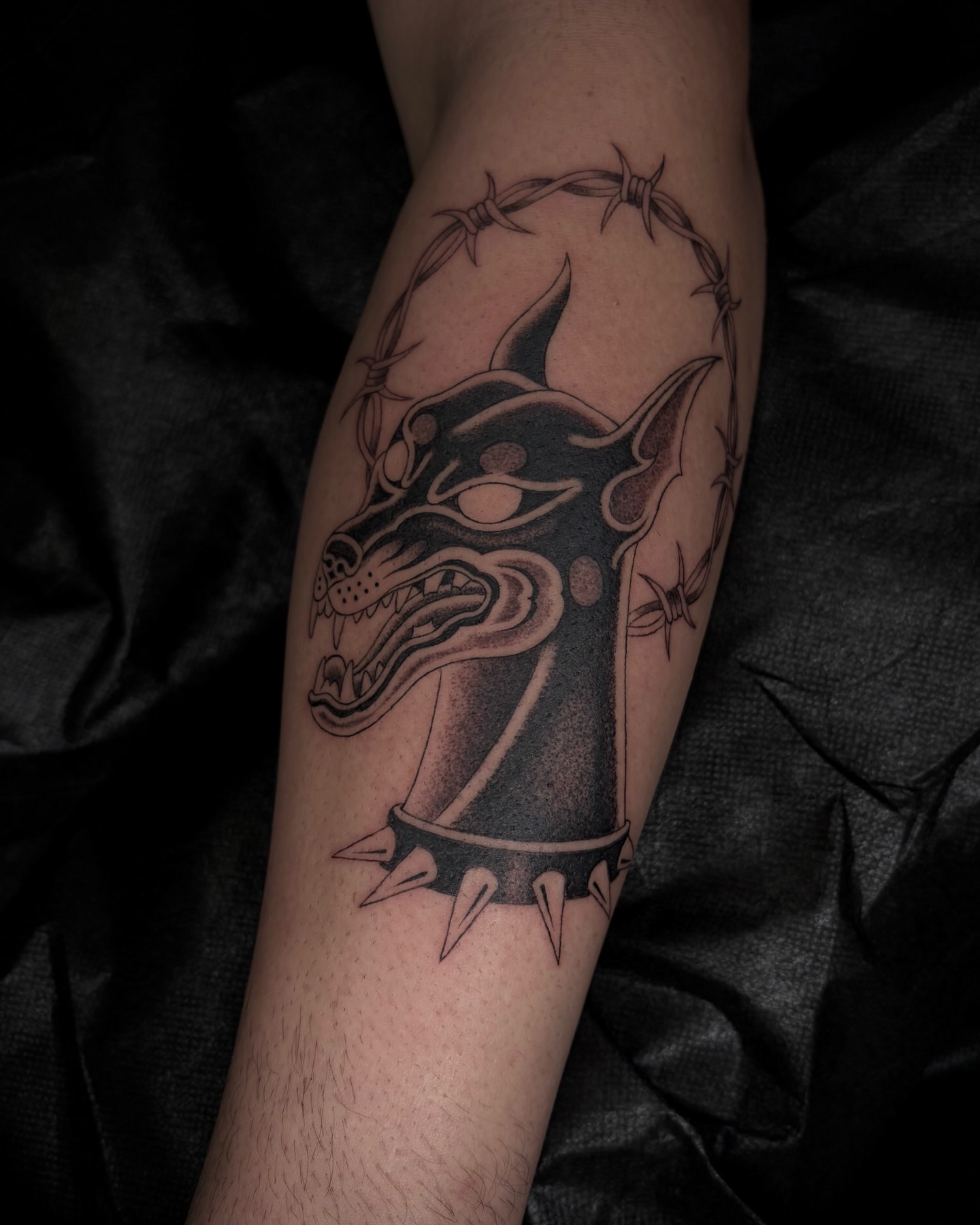 Tattoo by @jakeryantats — american_traditional, dotwork