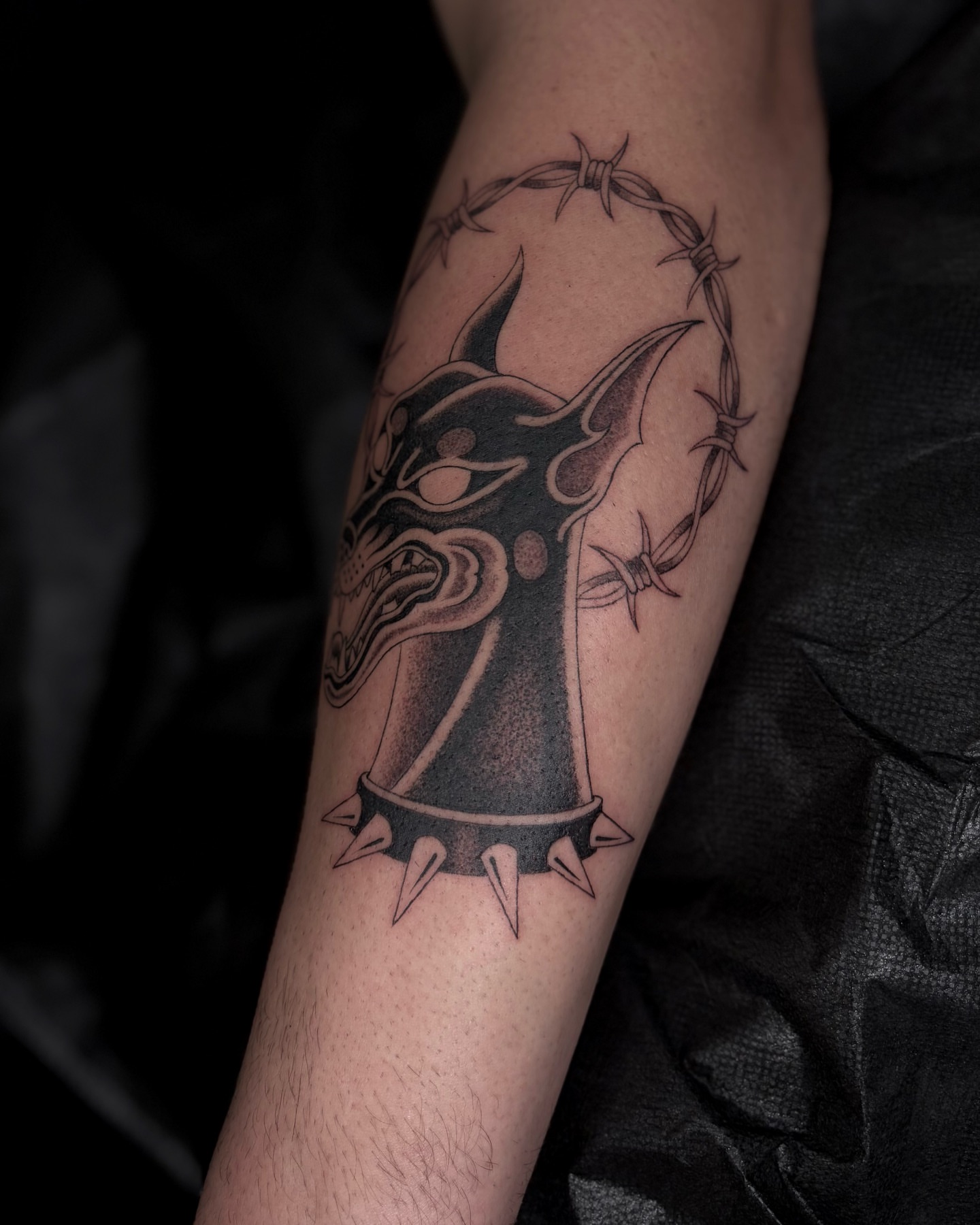 Tattoo by @jakeryantats — black_and_grey, dark_realism