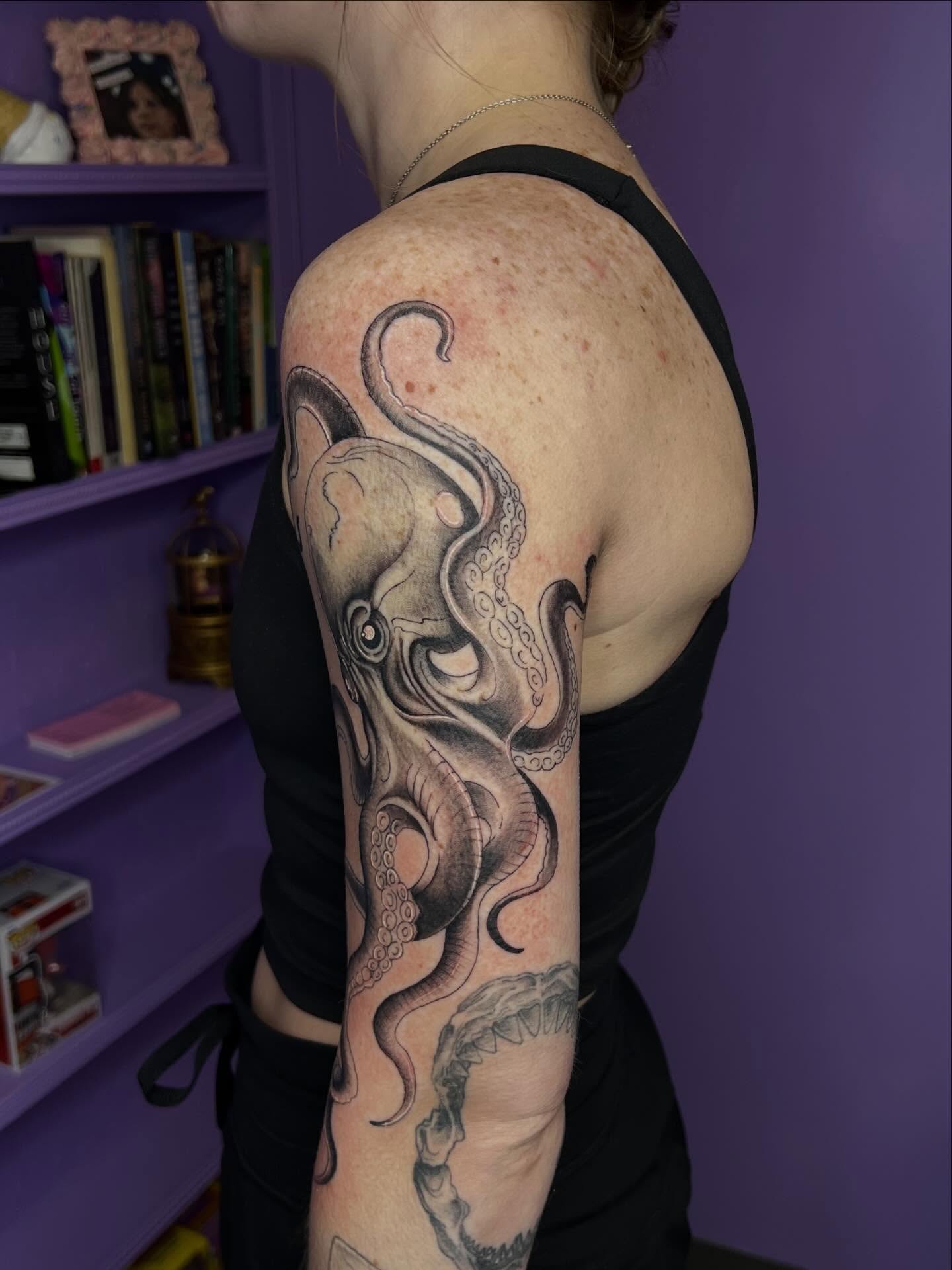 Tattoo by @tattoosbyebonyjane — black_and_grey, realism