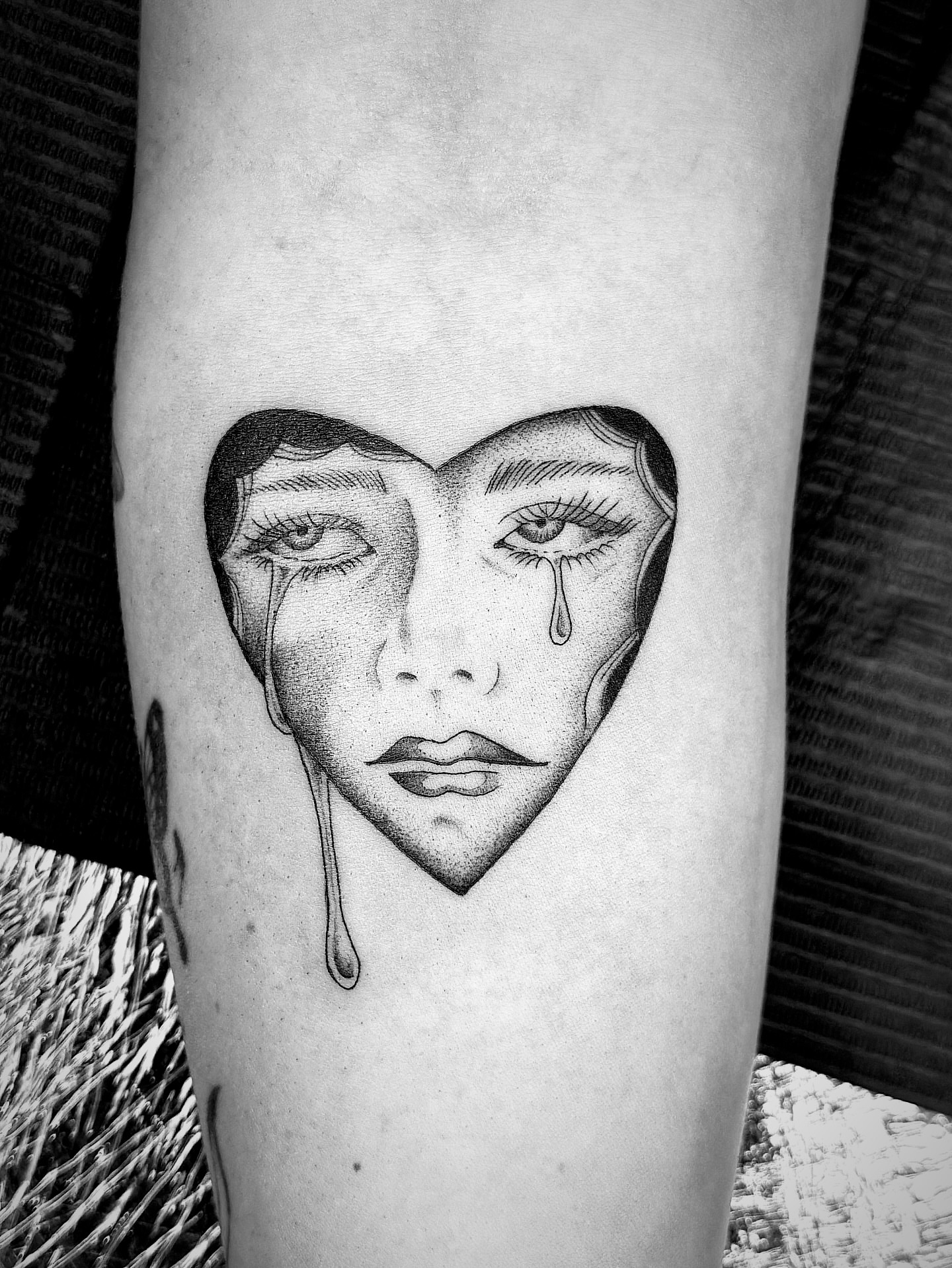 Tattoo by @hayleythomastattoos — dotwork, realism